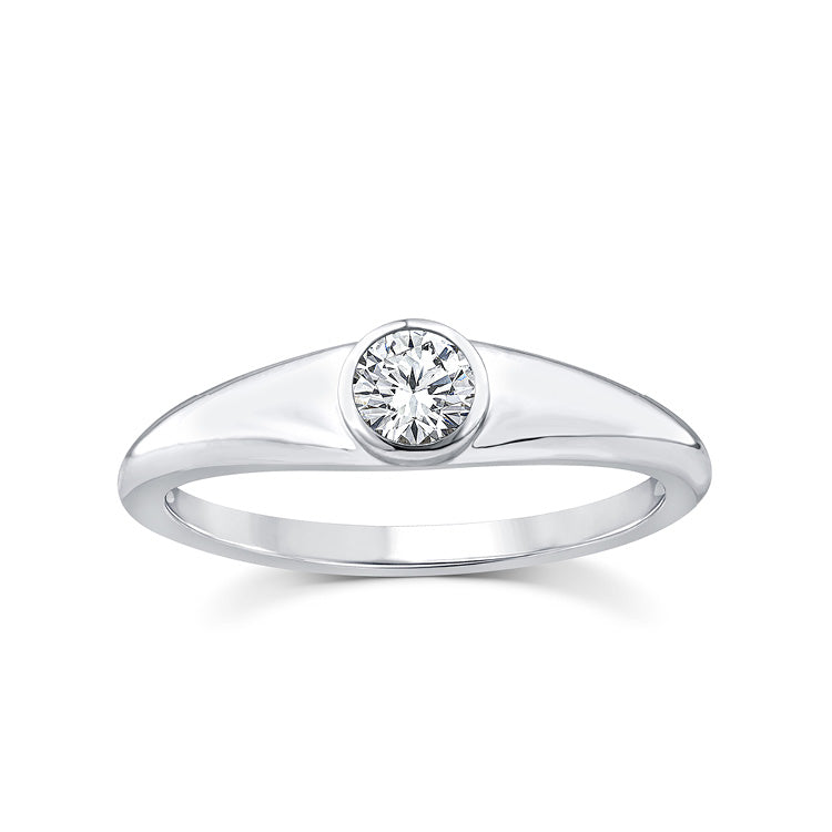 0.25ct Lab Grown Diamond Ring in 9K White Gold
