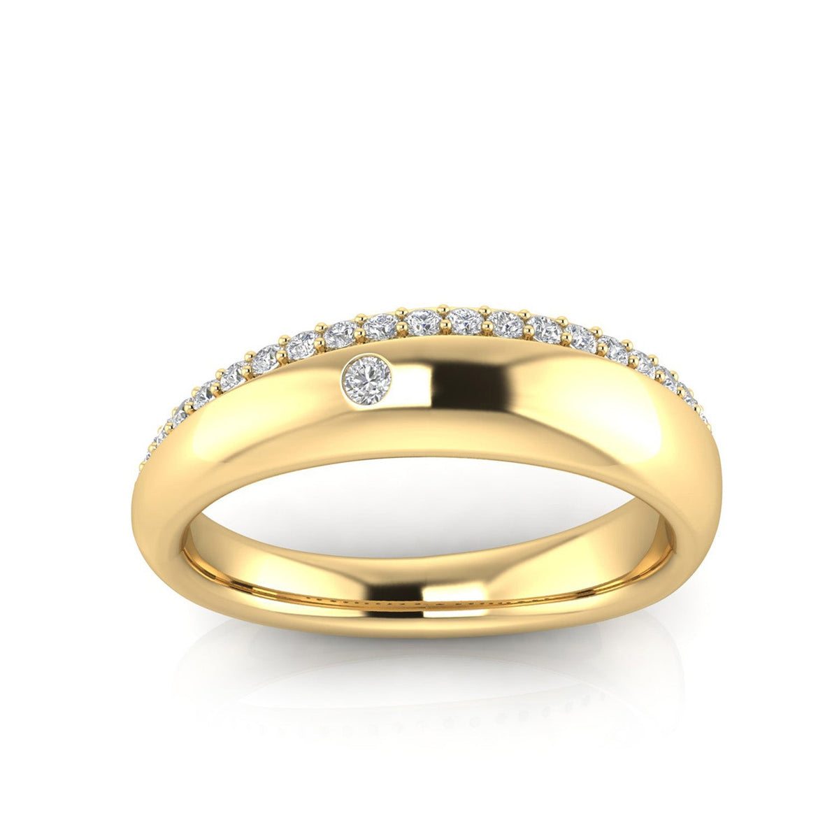 22K Gold Vermeil 0.20ct Lab Grown Diamond Ring