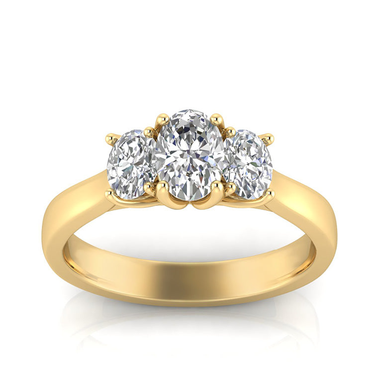 1.00ct Lab Grown Diamond Ring in 9K Yellow Gold