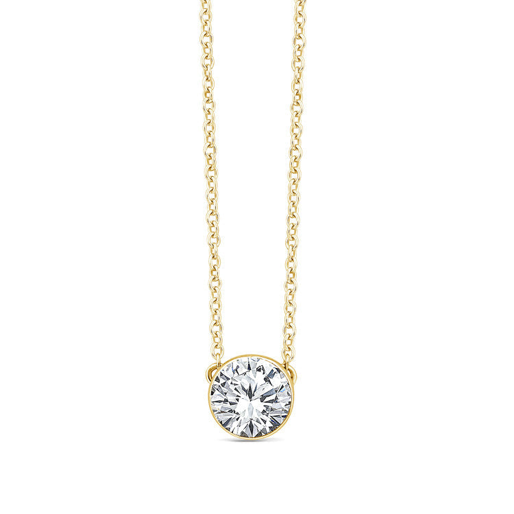 0.50ct Lab Grown Diamond Necklace in 9K Yellow Gold
