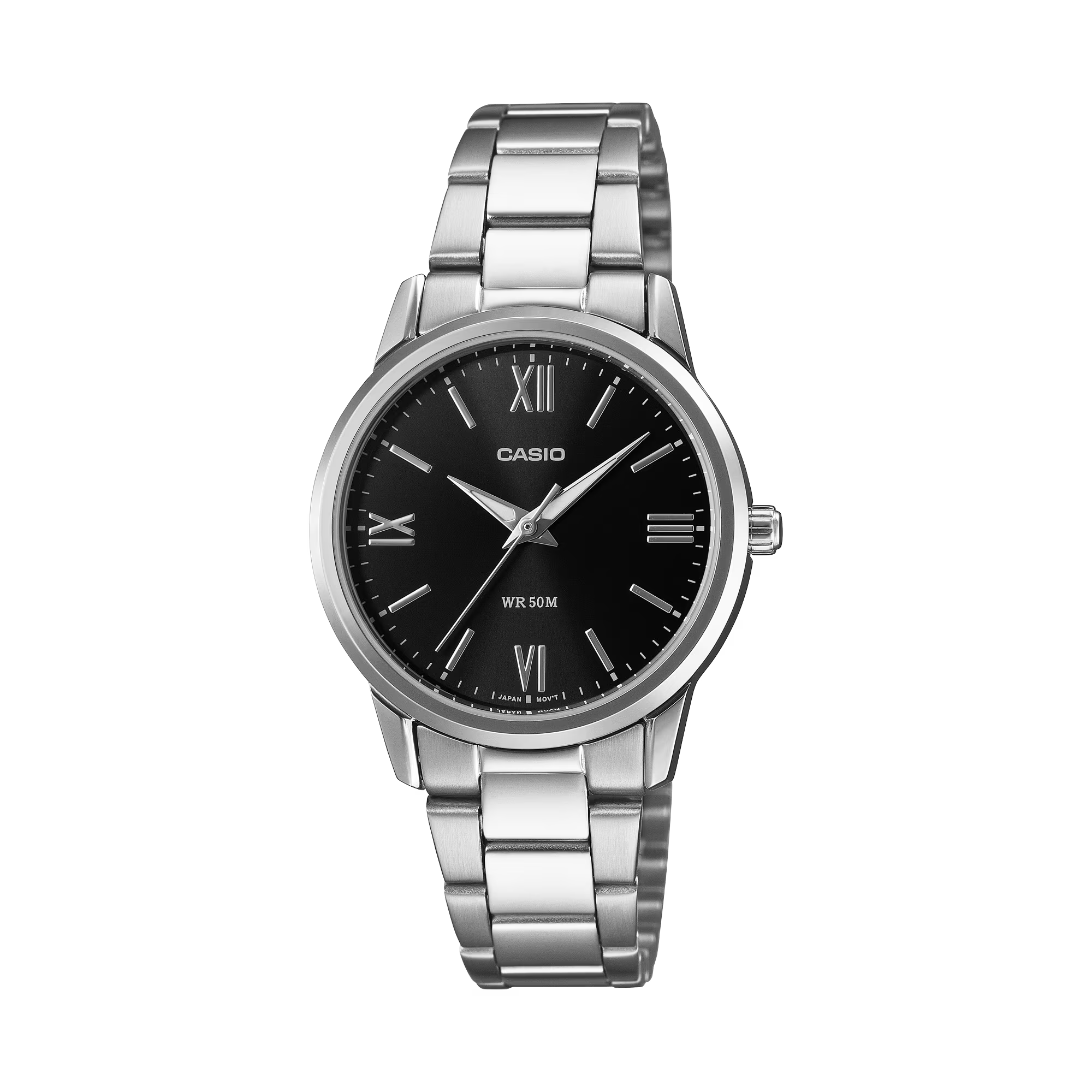 Casio Analog Stainless Steel Black Dial Watch LTP1303DD-1A