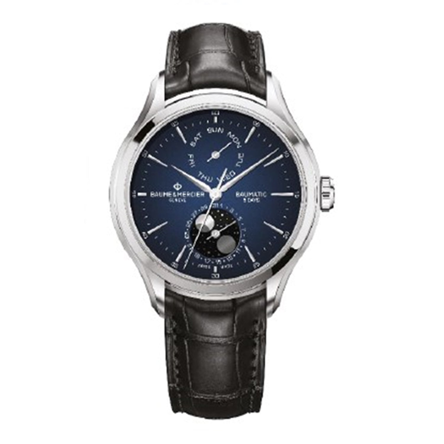 Baume & Mercier Clifton Automatic Watch Moon Phase, Date Display - 42mm