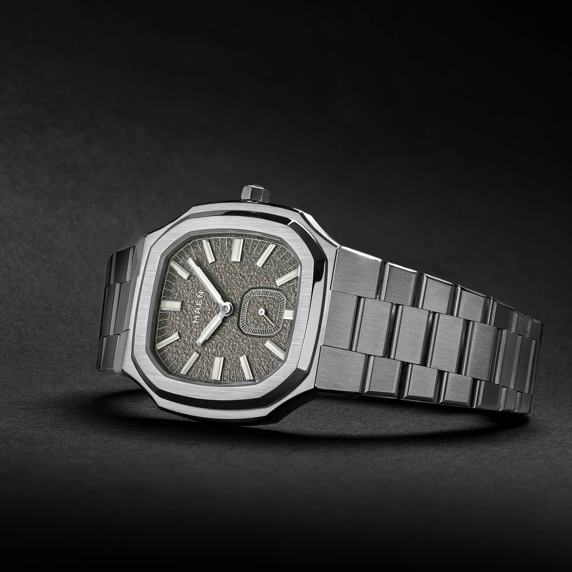 MAEN Manhattan 37 Ultra Thin Ghost Grey Manual Wind Movement Watch M2.2.4