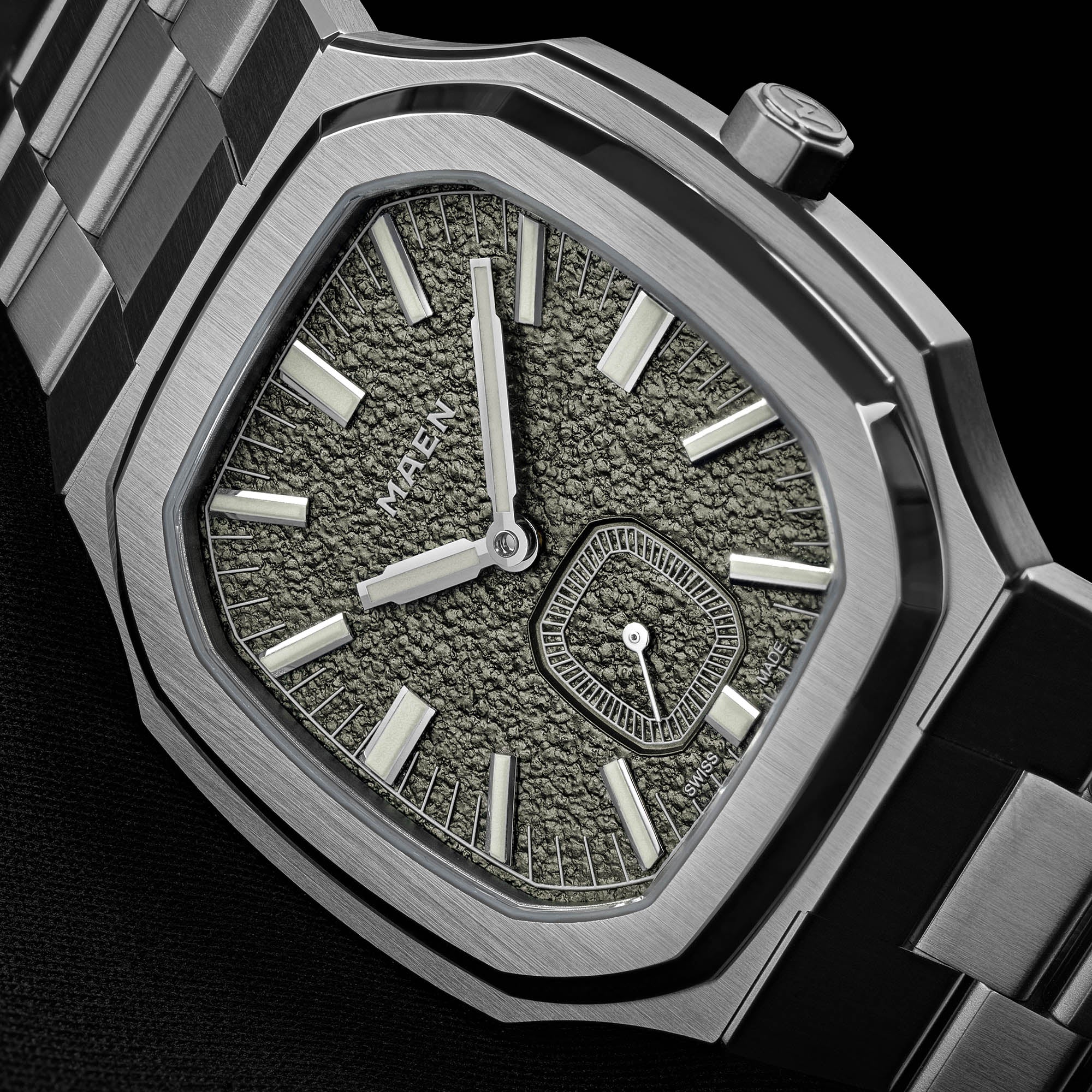 MAEN Manhattan 37 Ultra Thin Ghost Grey Manual Wind Movement Watch M2.2.4