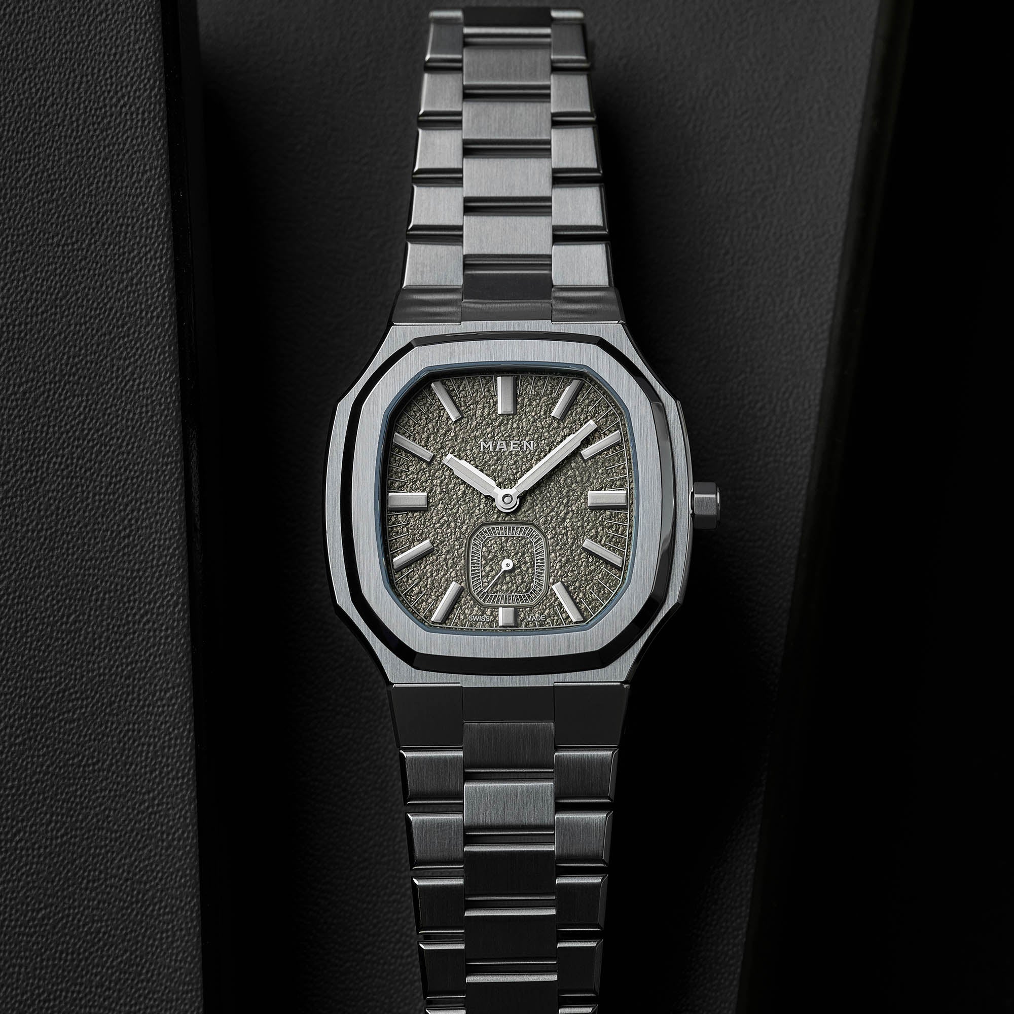 MAEN Manhattan 37 Ultra Thin Ghost Grey Manual Wind Movement Watch M2.2.4