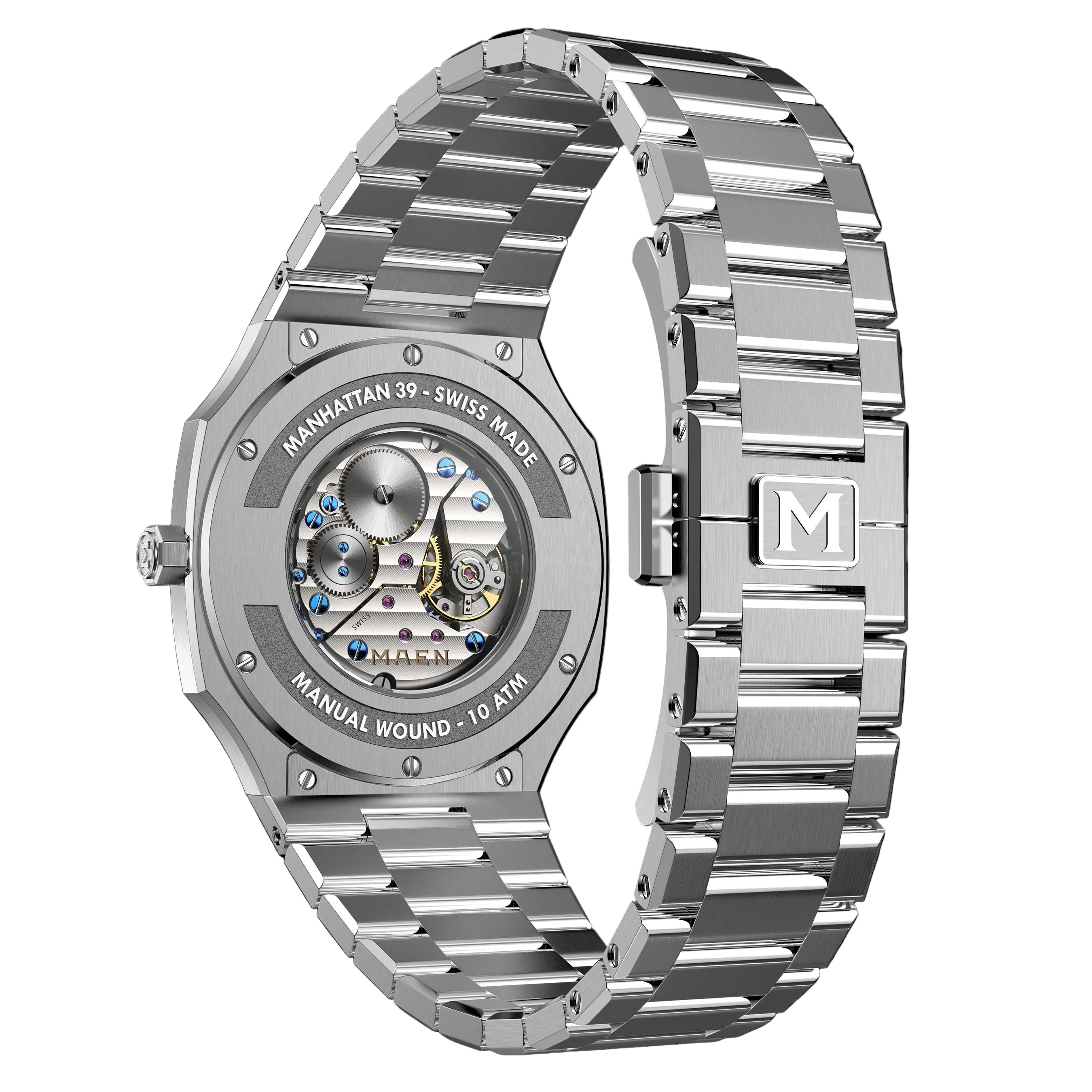 MAEN M4.1.5 Manhattan Garnet Red 39 Ultra-Thin No Date Watch
