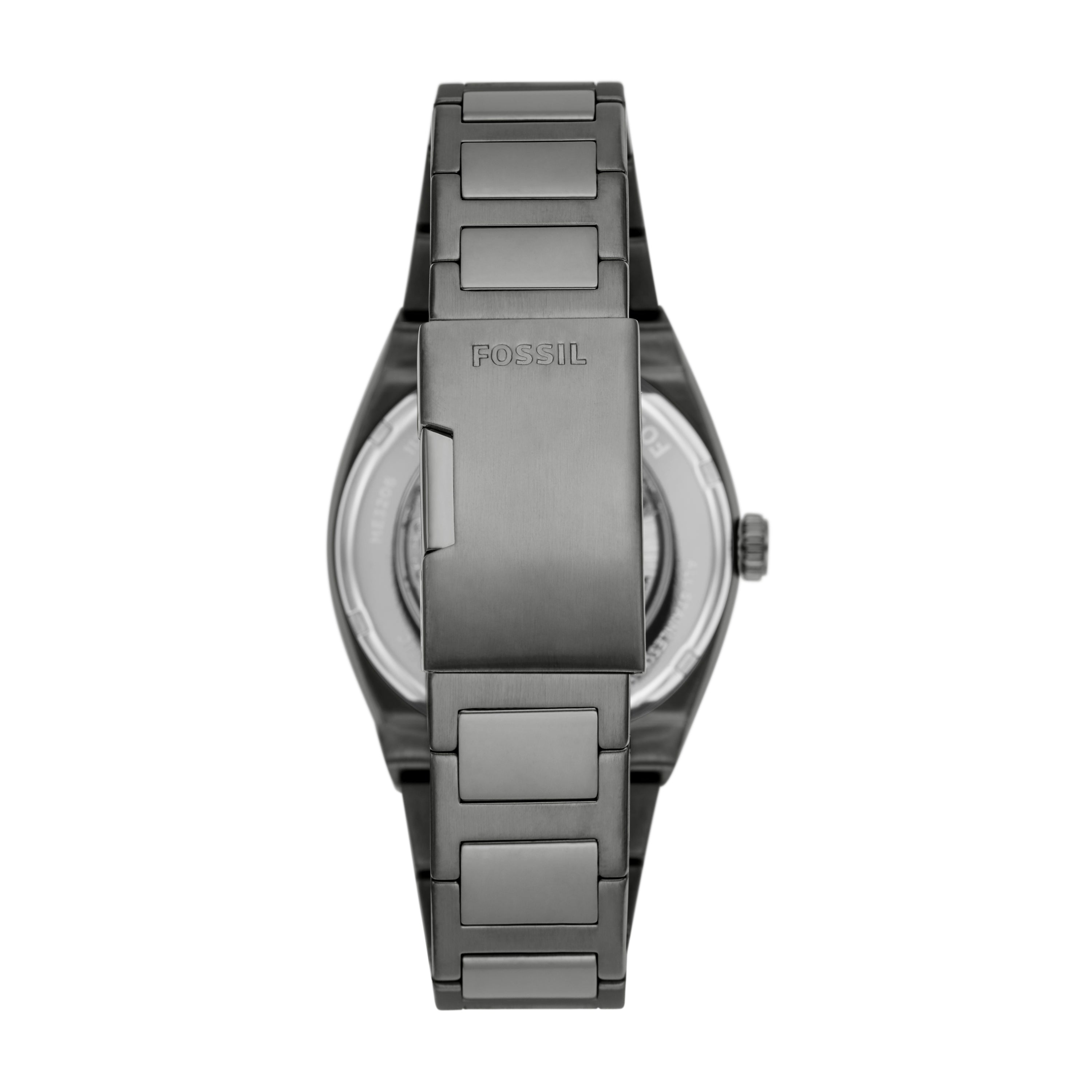 Fossil Everett Automatic Black Dial Mens Watch ME3206