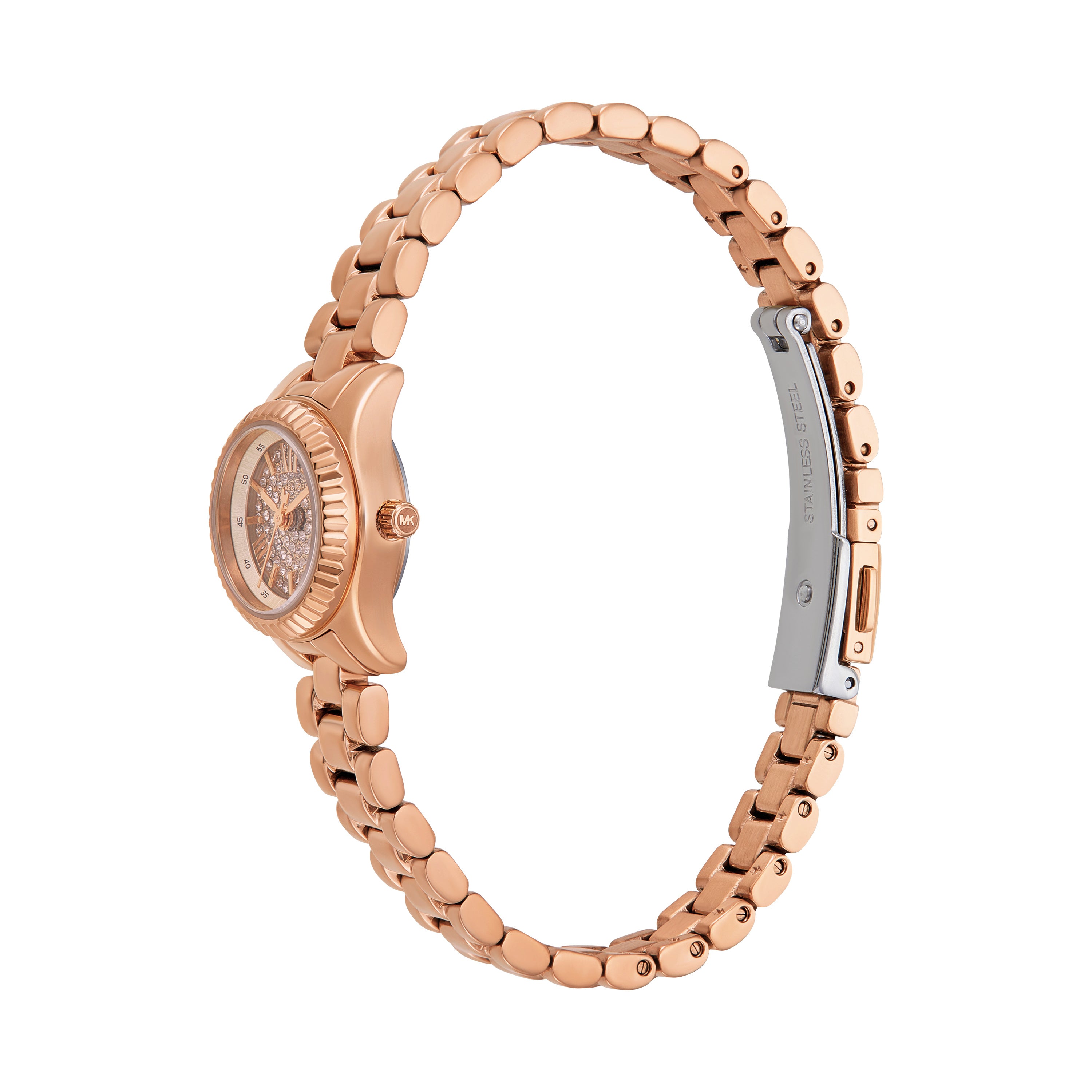 Michael Kors Petite Lexington Pavé Rose Gold-Tone Watch and Gift Set MK4946SET