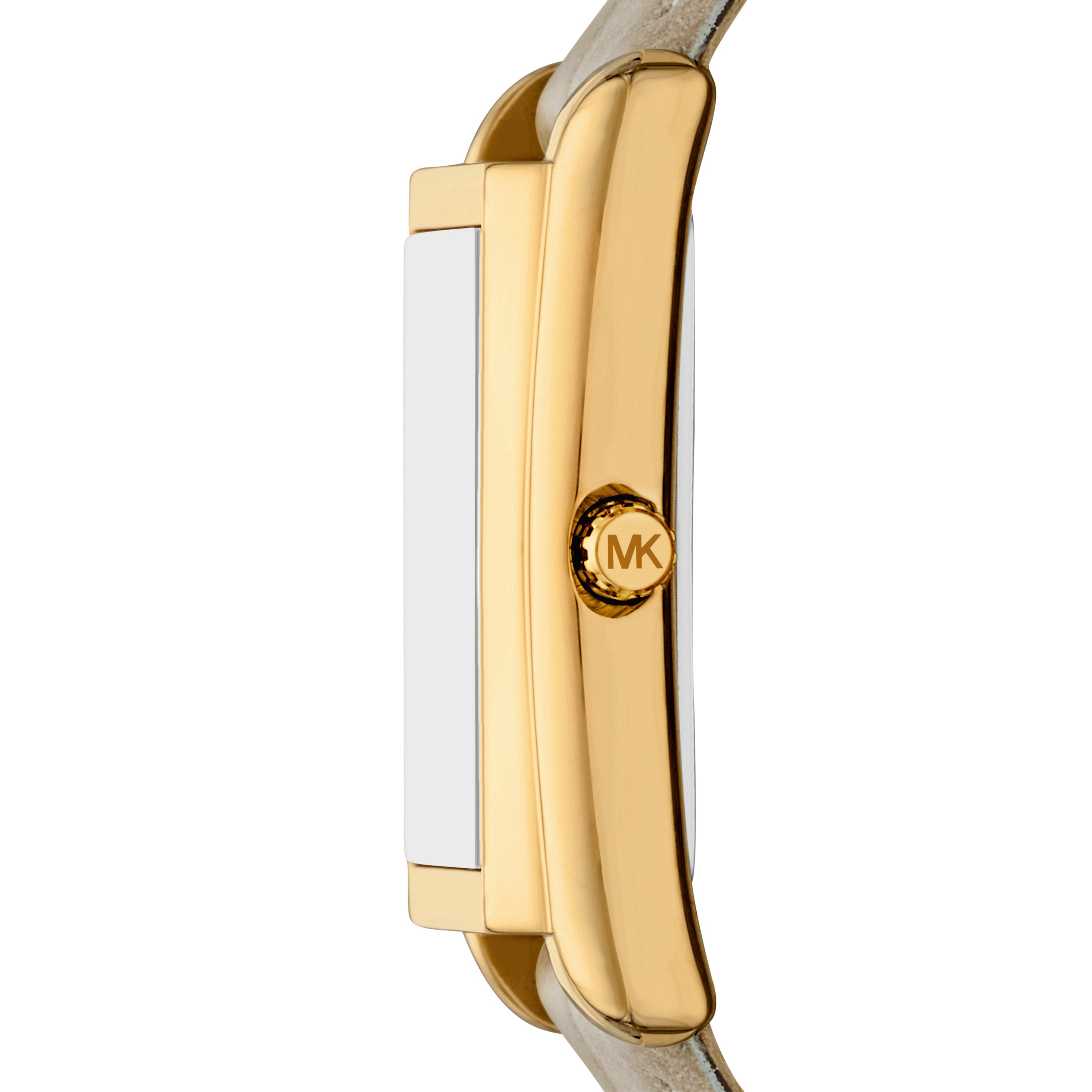 Michael Kors Essex White Dial Nude Leather Strap Watch MK4964