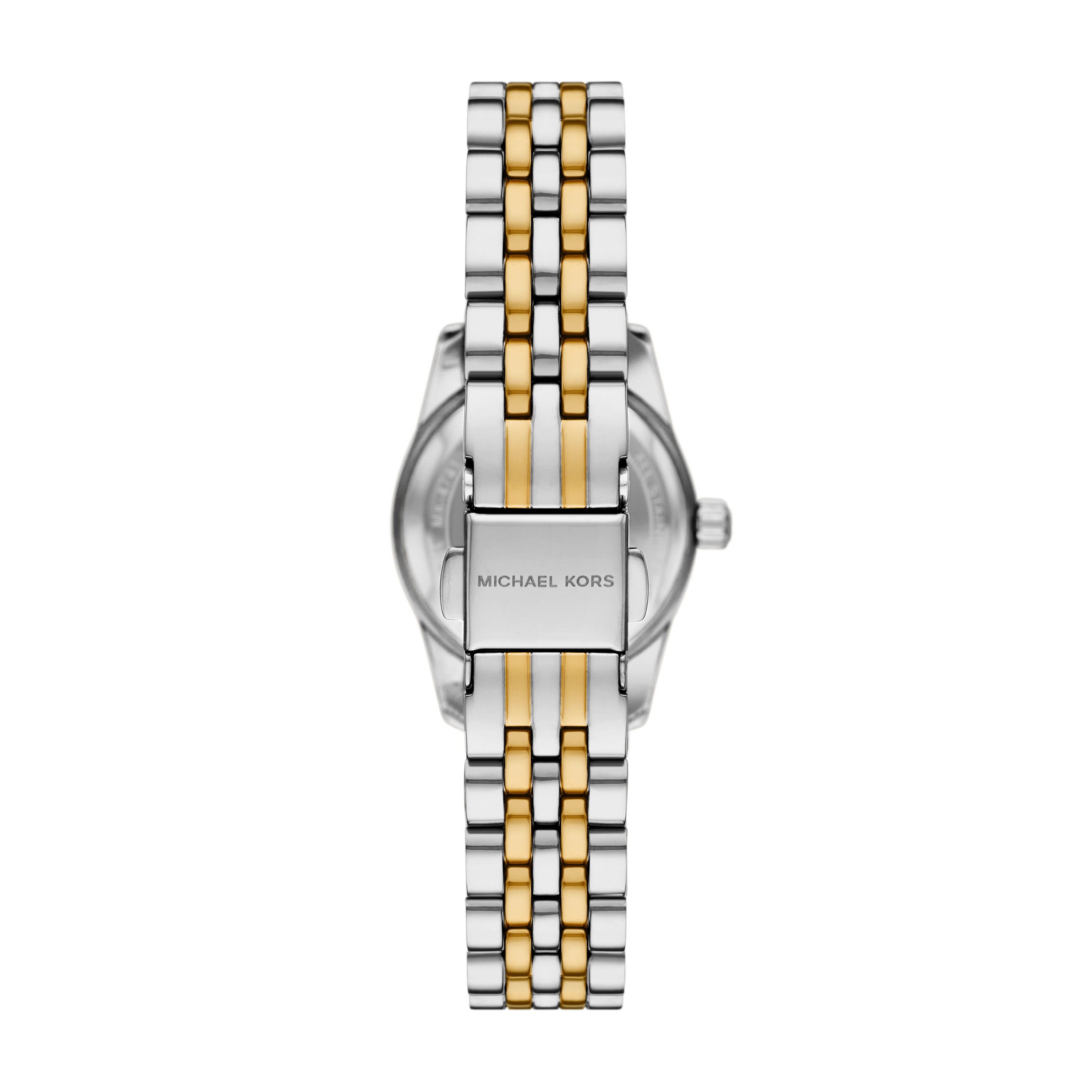 Michael Kors Lexington Green Dial Two Tone Stainless Steel Watch MK4986