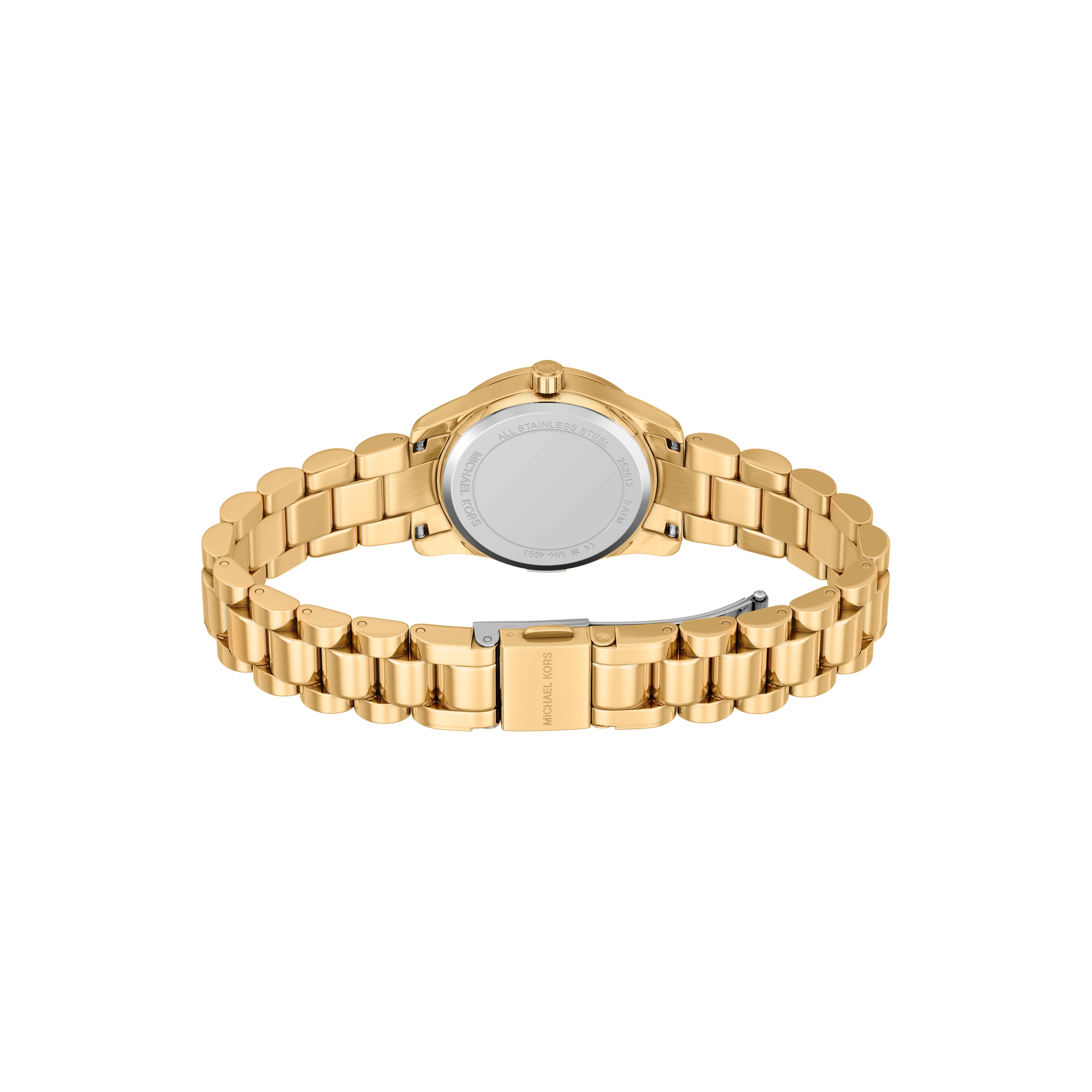 Michael Kors Lexington Gold Dial Stainless Steel Watch MK4992SET