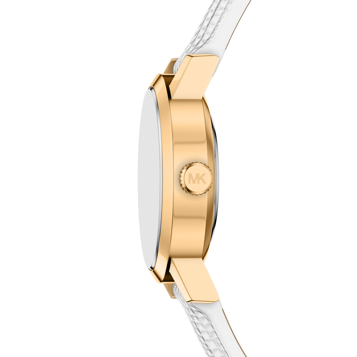 Michael Kors Petite Maude White Leather Watch MK7586