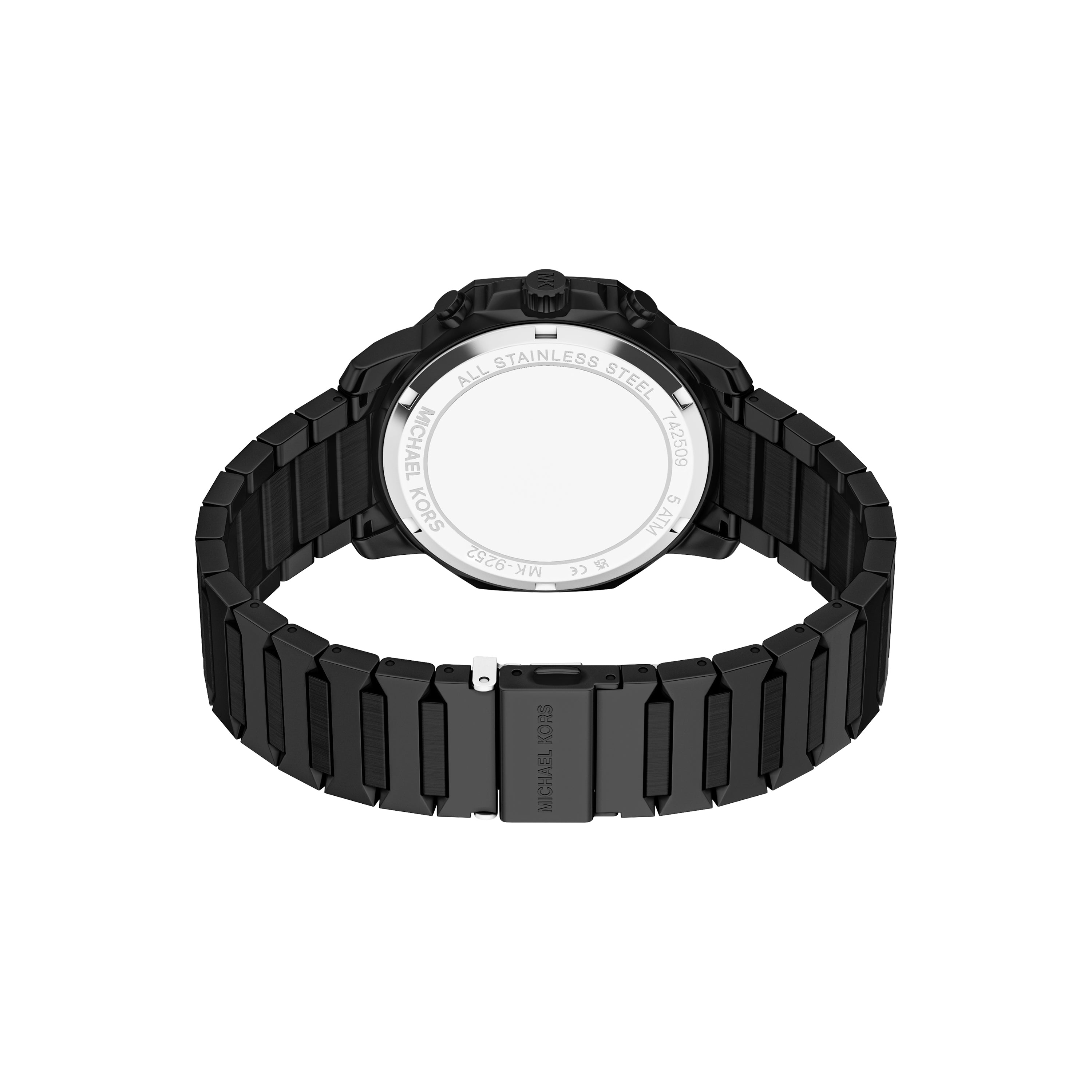 Michael Kors Prescott Black Dial Stainless Steel Watch MK9252