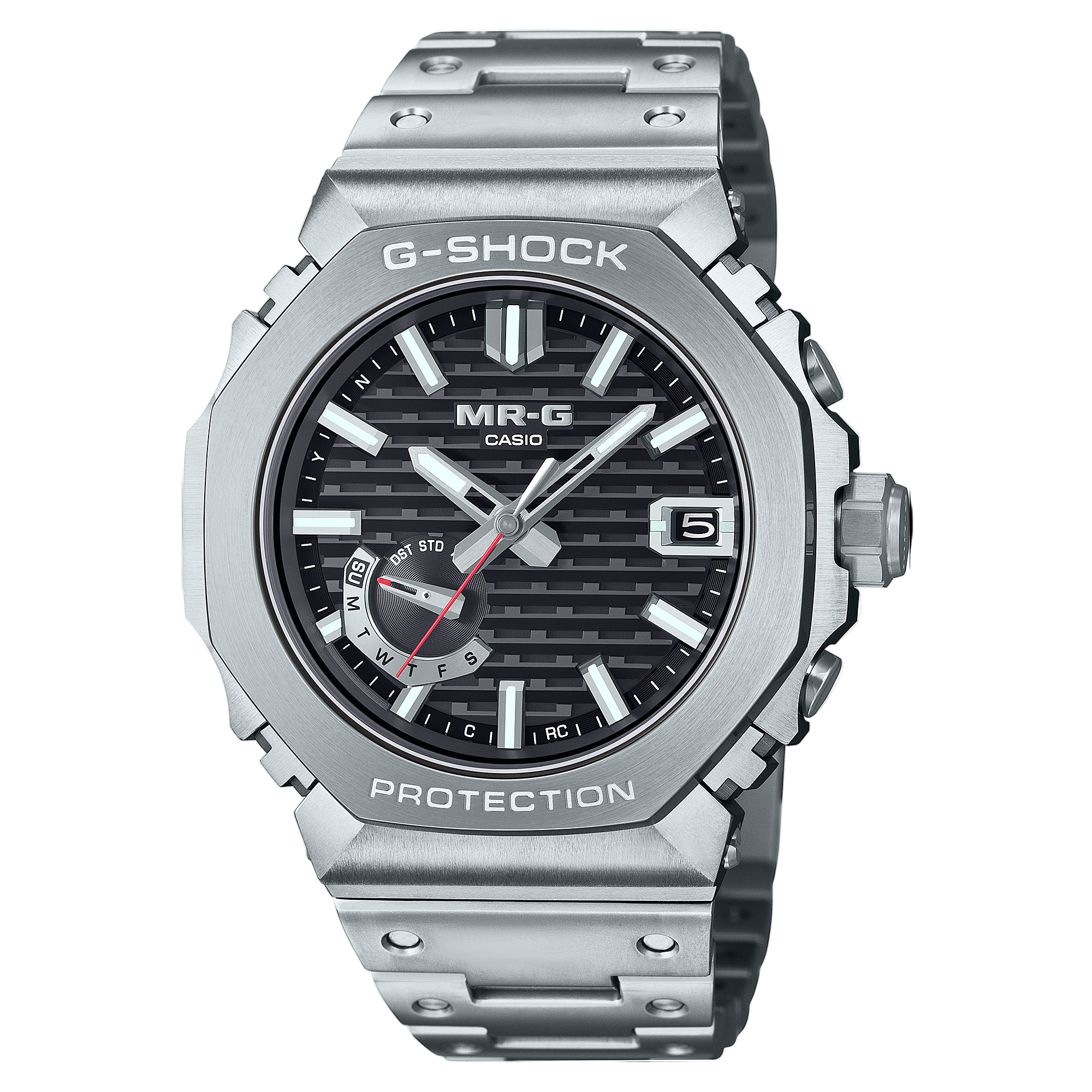 G-Shock MR-G Black Dial Silver Stainless Steel Watch MRGB2100D-1A