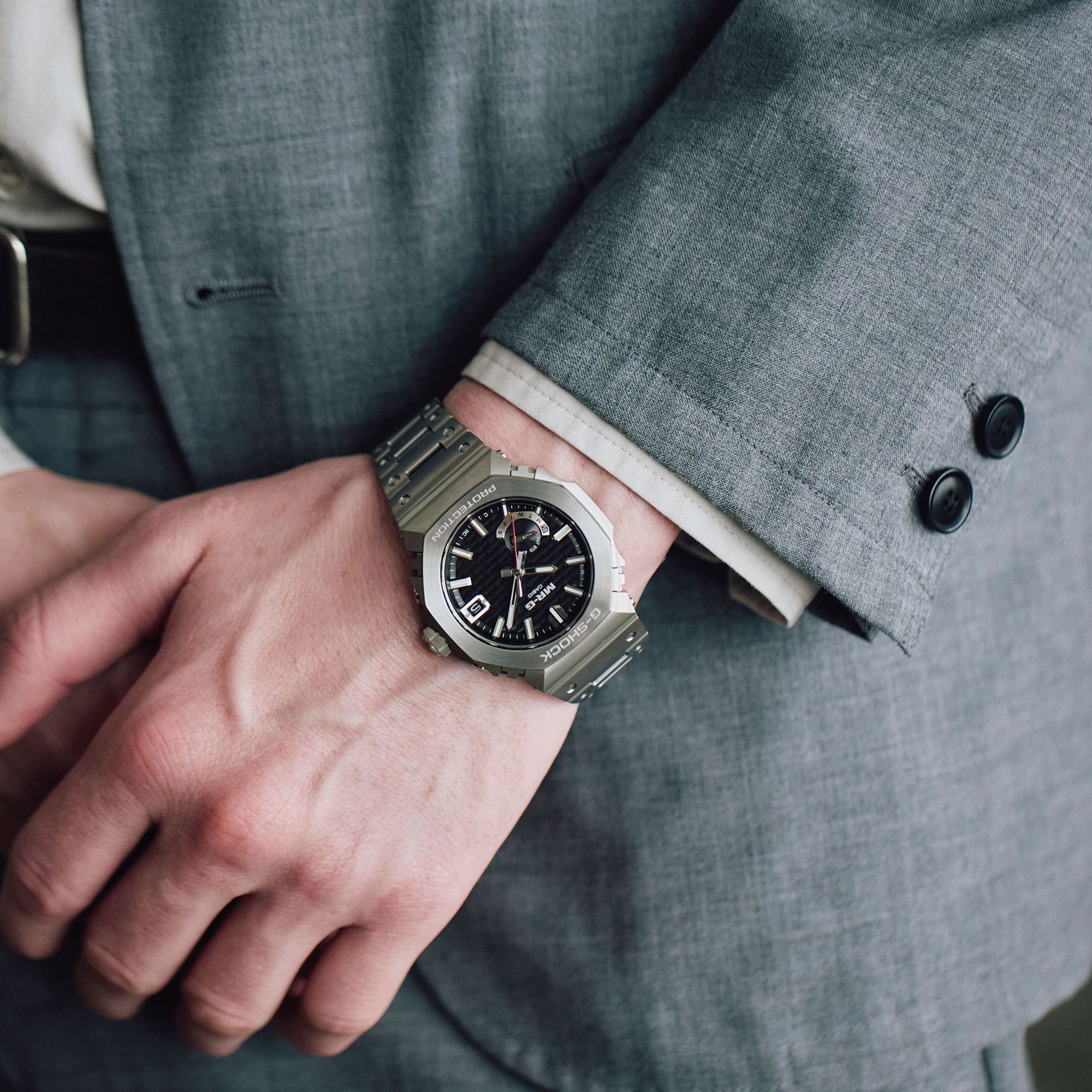 G-Shock MR-G Black Dial Stainless Steel Watch MRGB2100R-2A