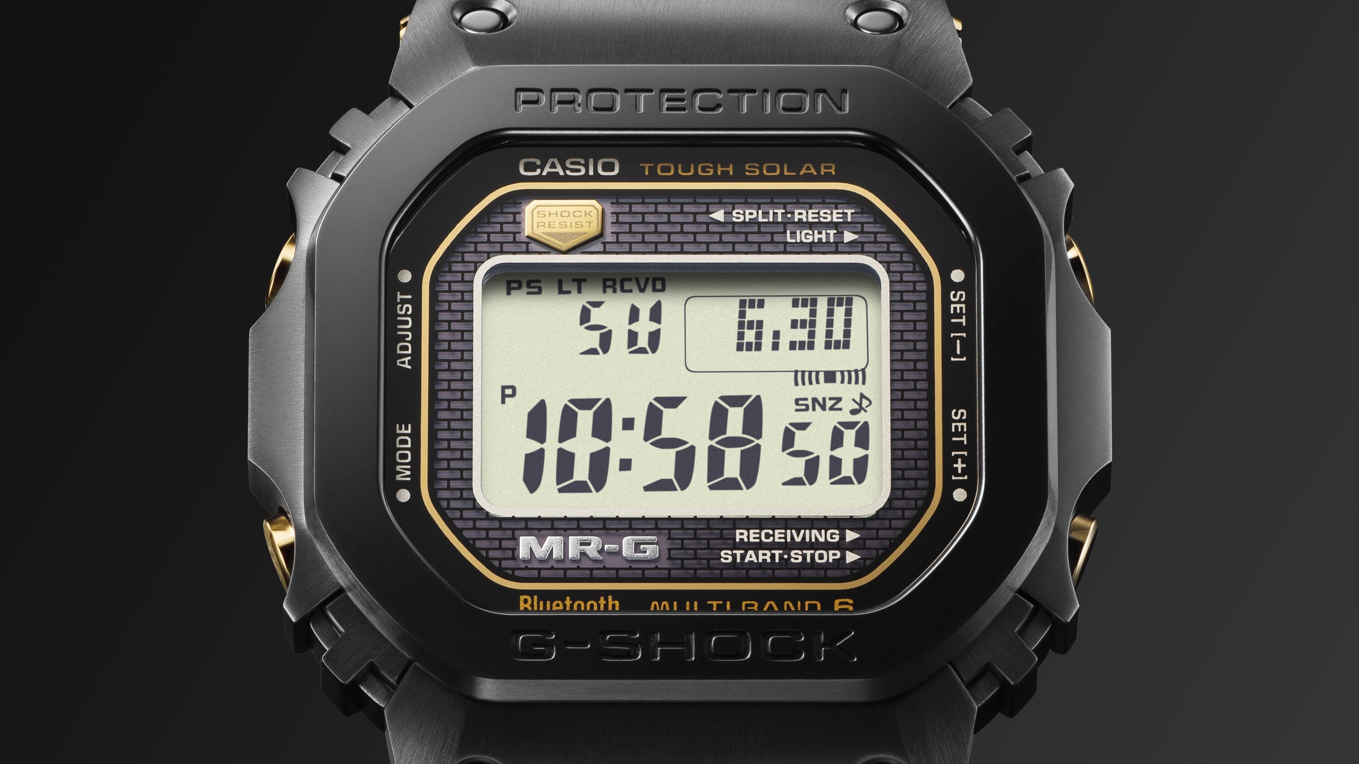 G-Shock MR-G Black Dial Black Resin Band Watch MRGB5000R-1D