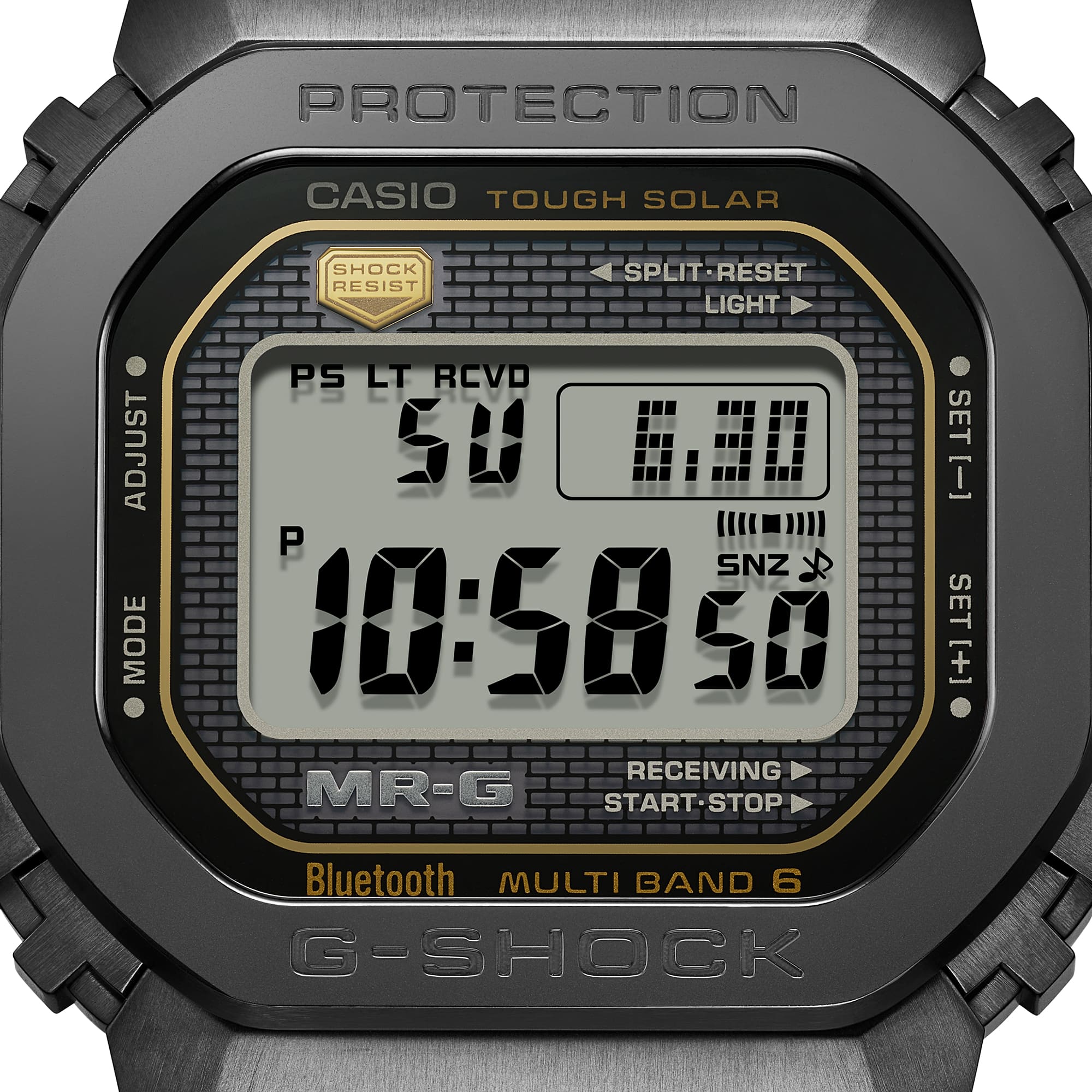 G-Shock MR-G Black Dial Black Resin Band Watch MRGB5000R-1D