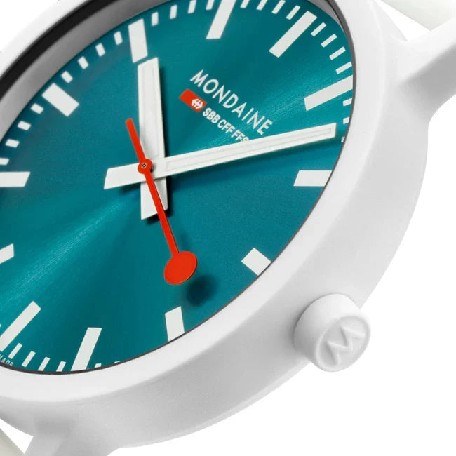 Mondaine Limited Edition Essence Teal 41mm Watch MS1.41140.RA