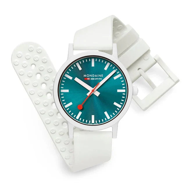 Mondaine Limited Edition Essence Teal 41mm Watch MS1.41140.RA
