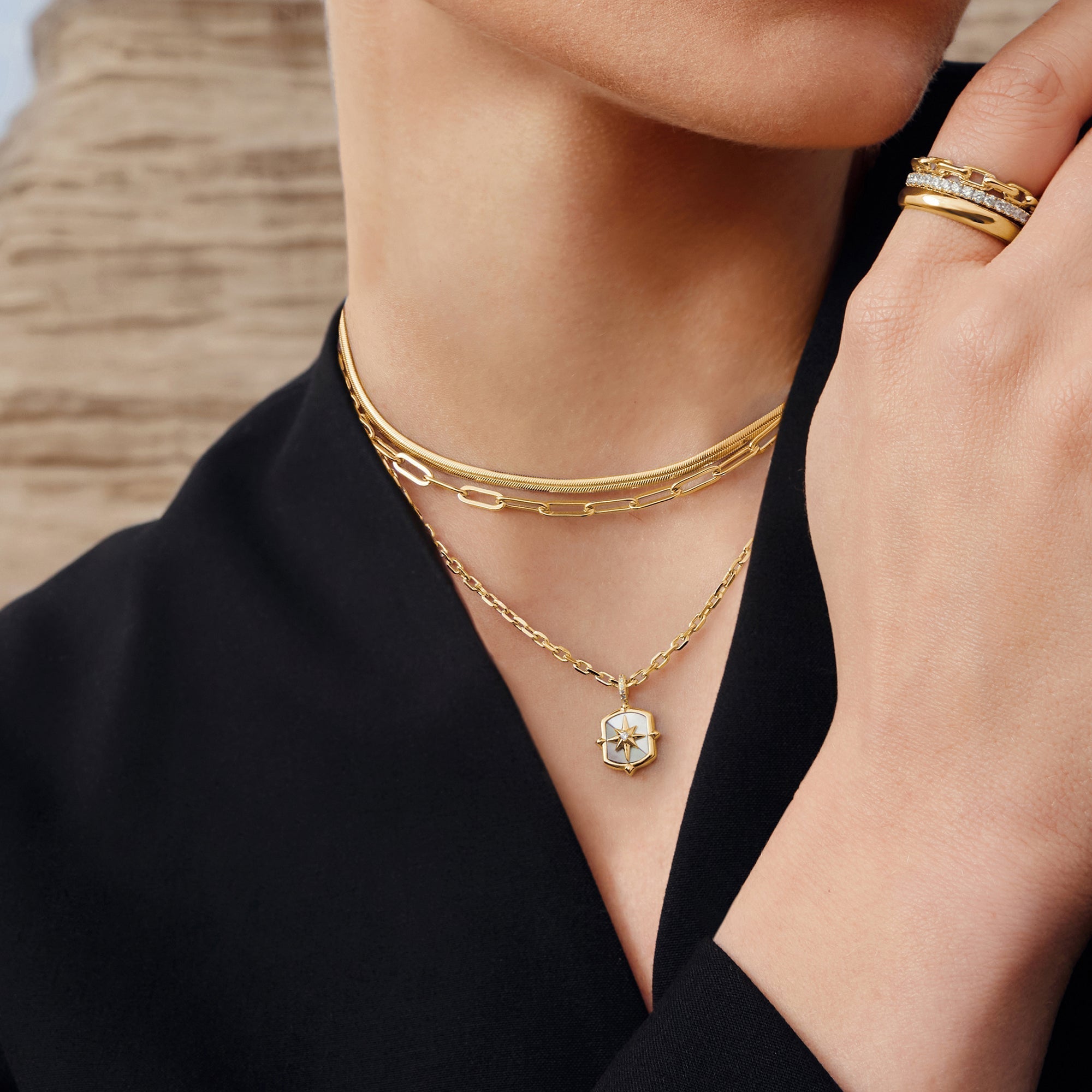 Ania Haie Gold Paper Clip Chain Necklace for Layered Style Shine