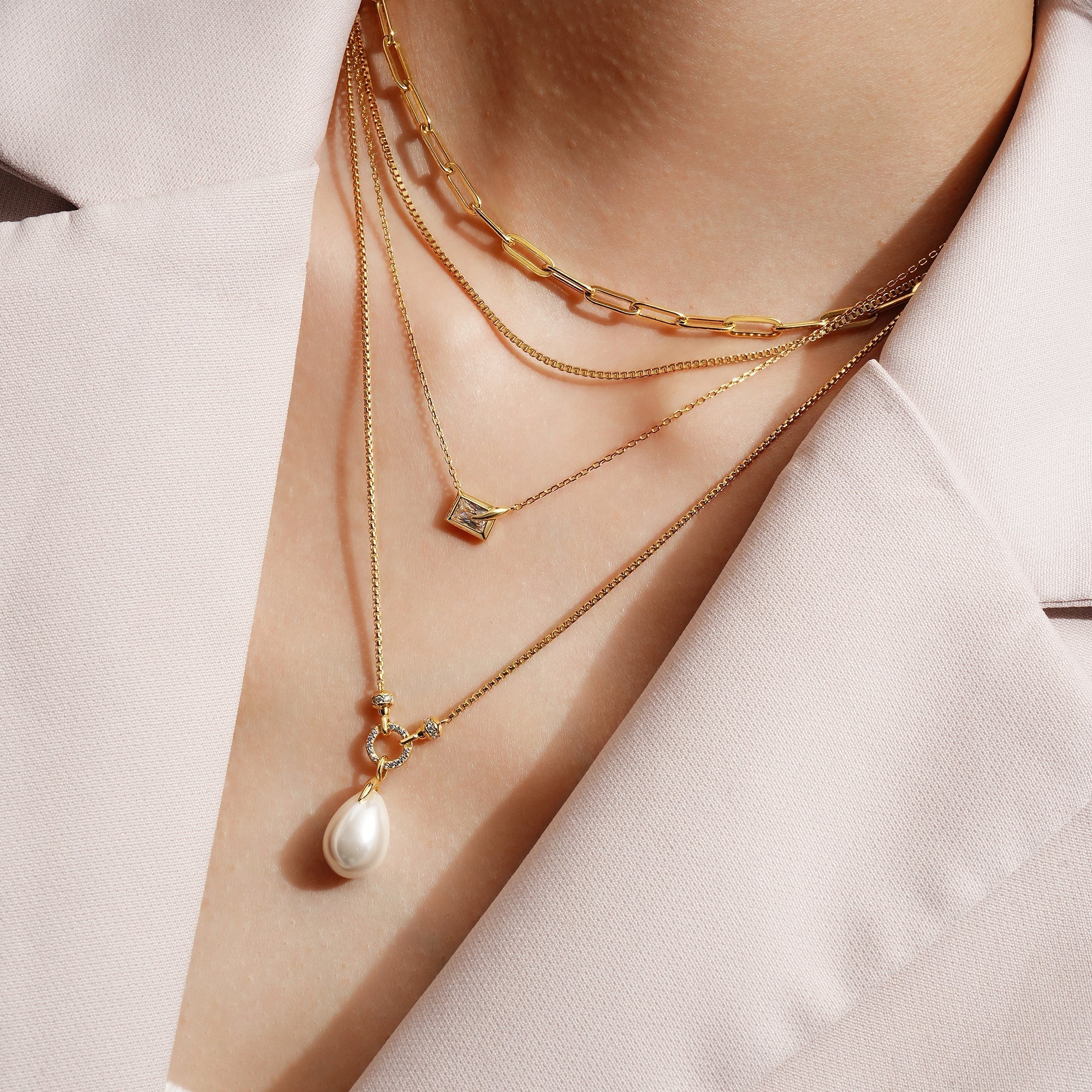 Ania Haie Gold Paper Clip Chain Necklace for Layered Style Shine