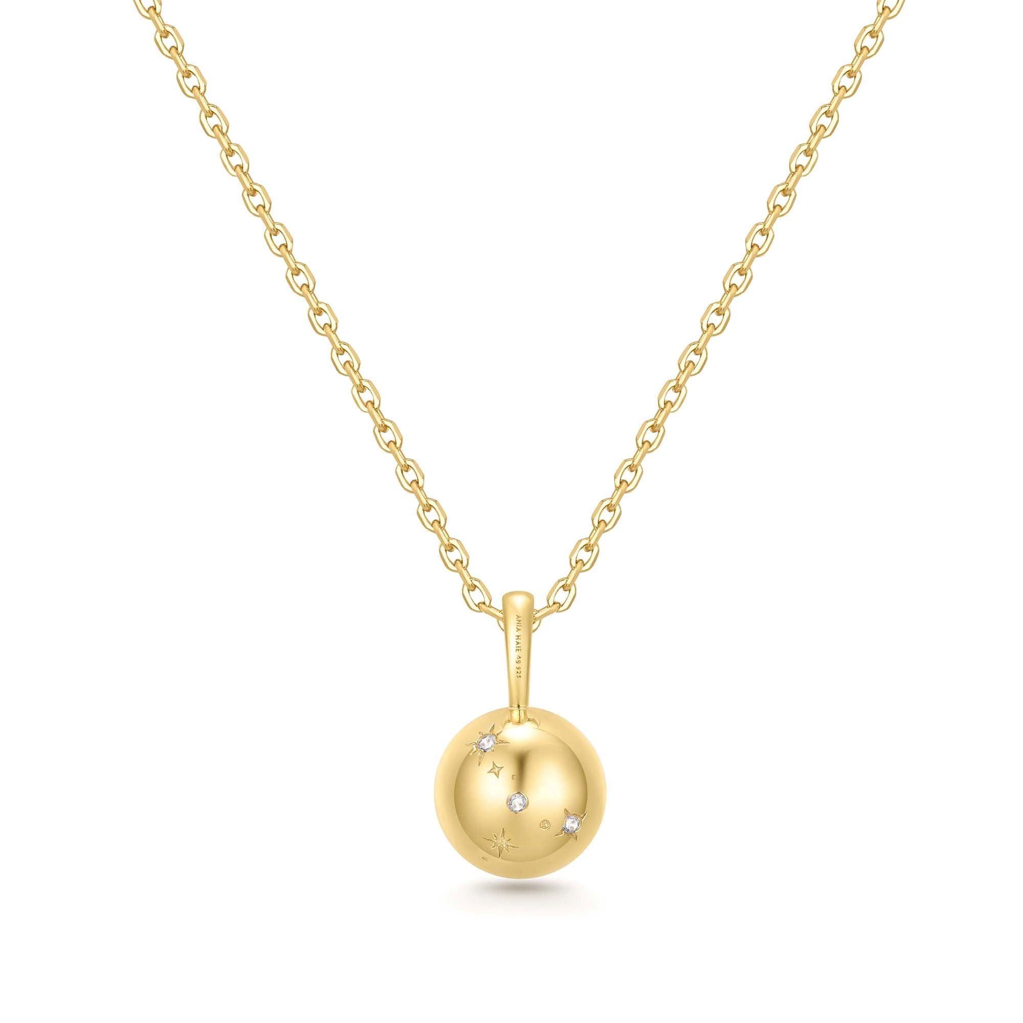Ania Haie Gold Tiger Eye Pendant Necklace Modern Luxe Jewelry
