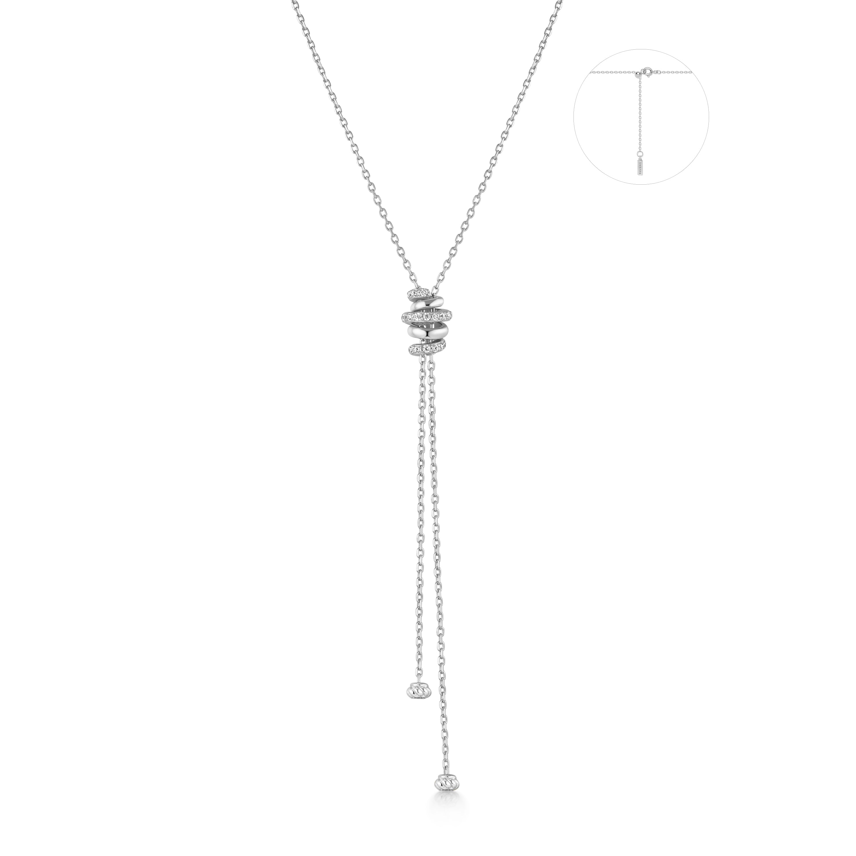 Ania Haie Silver Lariat Necklace 4999259 | Watch Direct