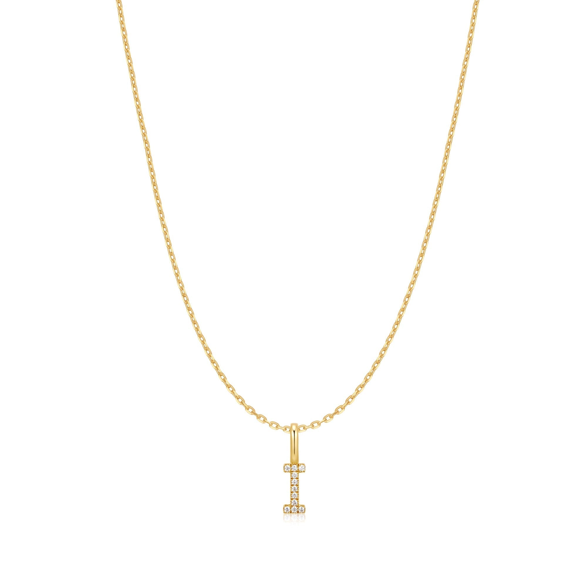 Ania Haie Gold Letter I Initial Necklace