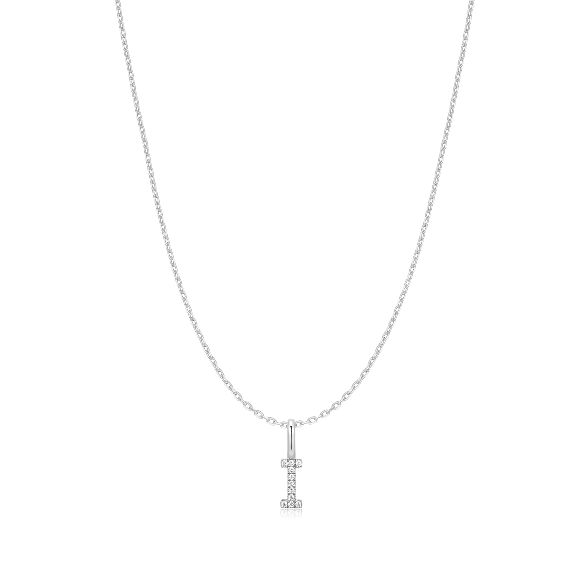 Ania Haie Silver Letter I Initial Necklace