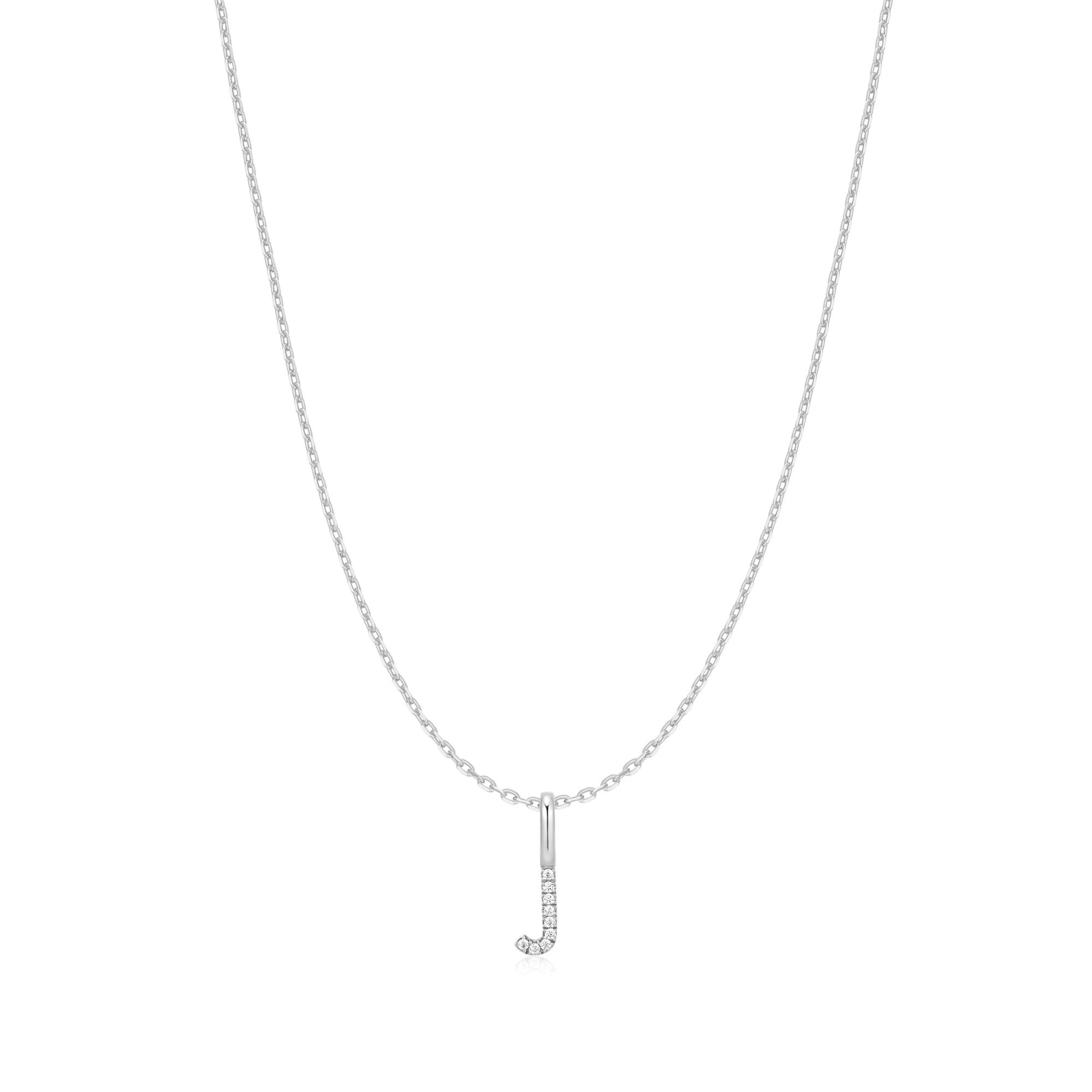 Ania Haie Silver Letter J Initial Necklace