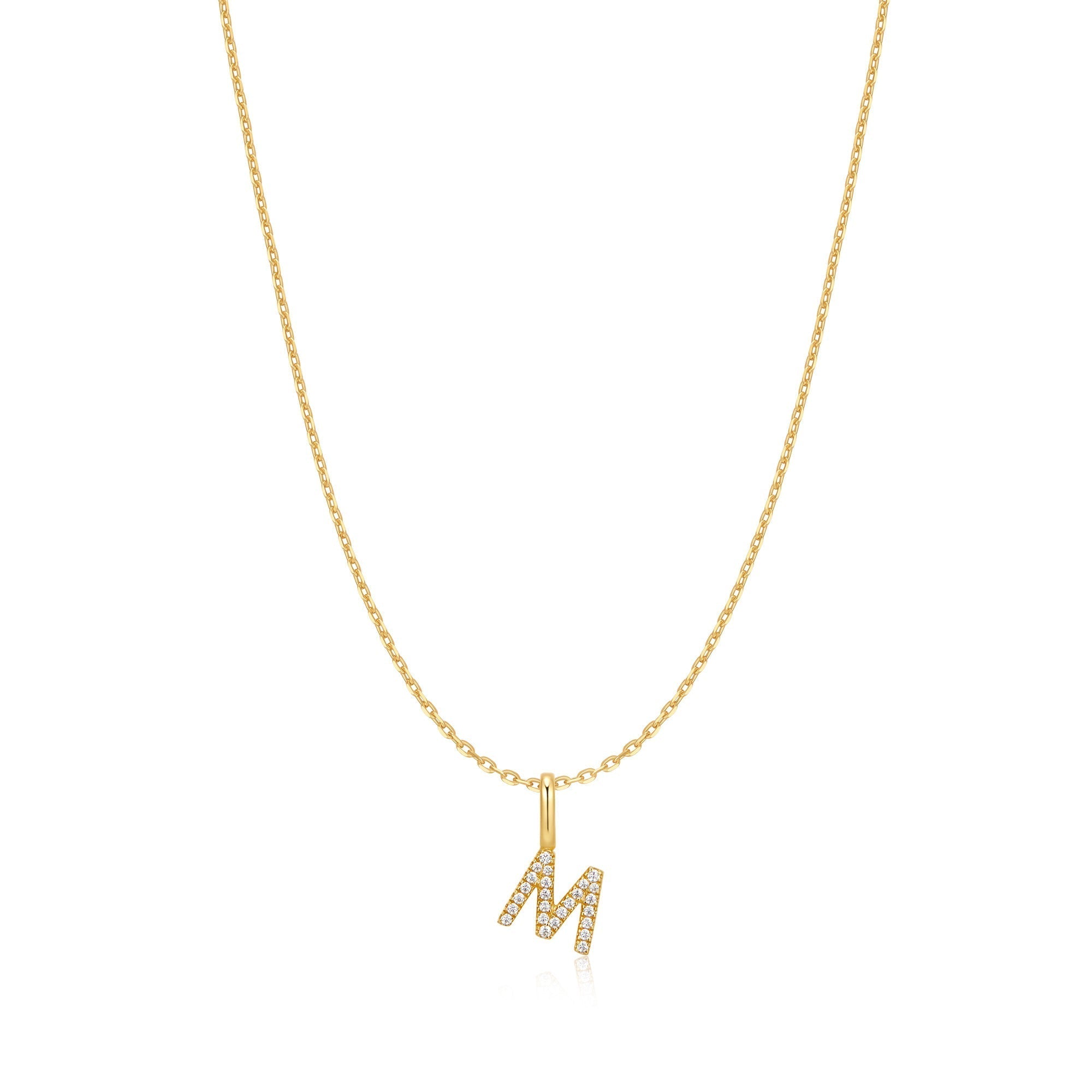 Ania Haie Gold Letter M Initial Necklace