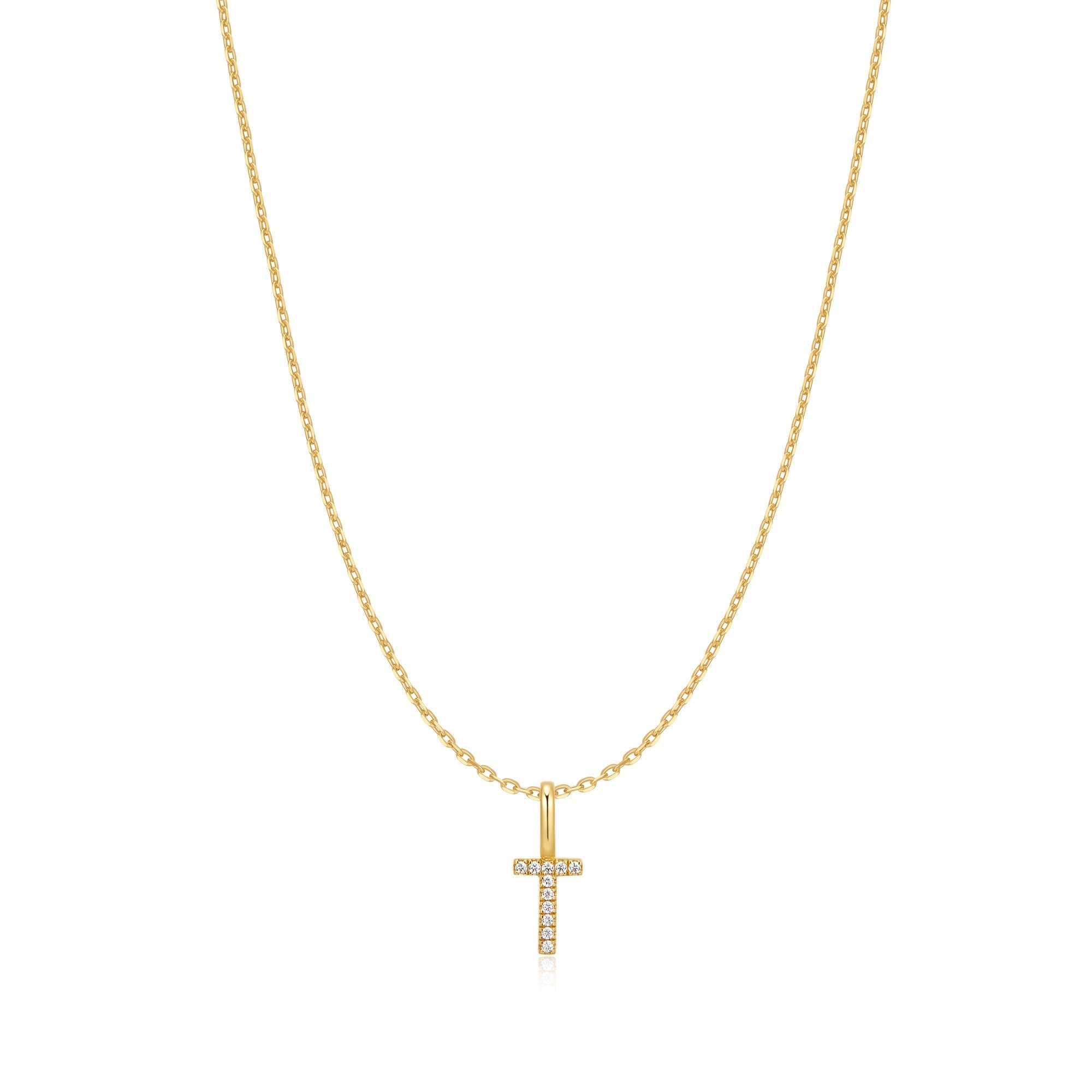 Ania Haie Gold Letter T Initial Necklace
