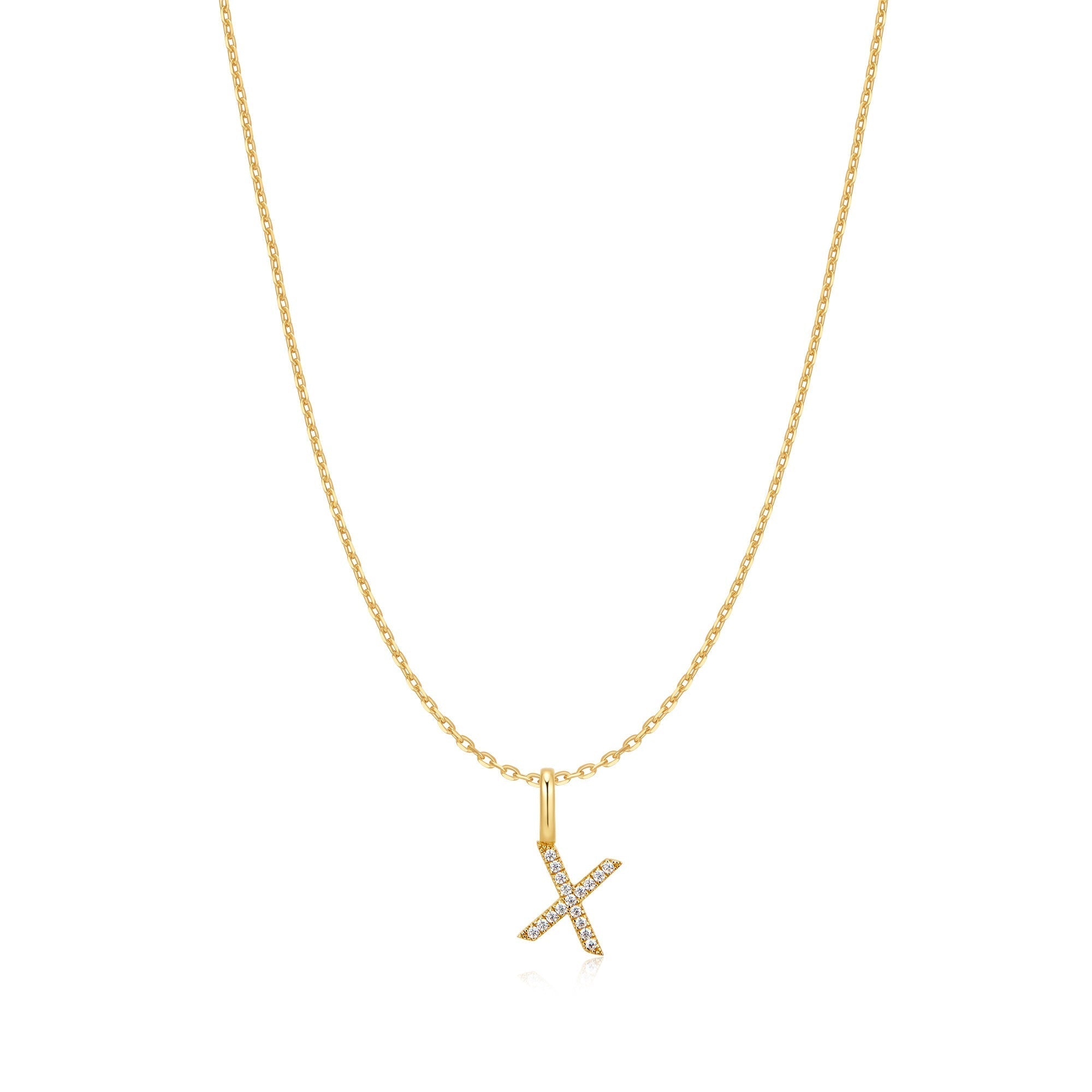 Ania Haie Gold Letter X Initial Necklace