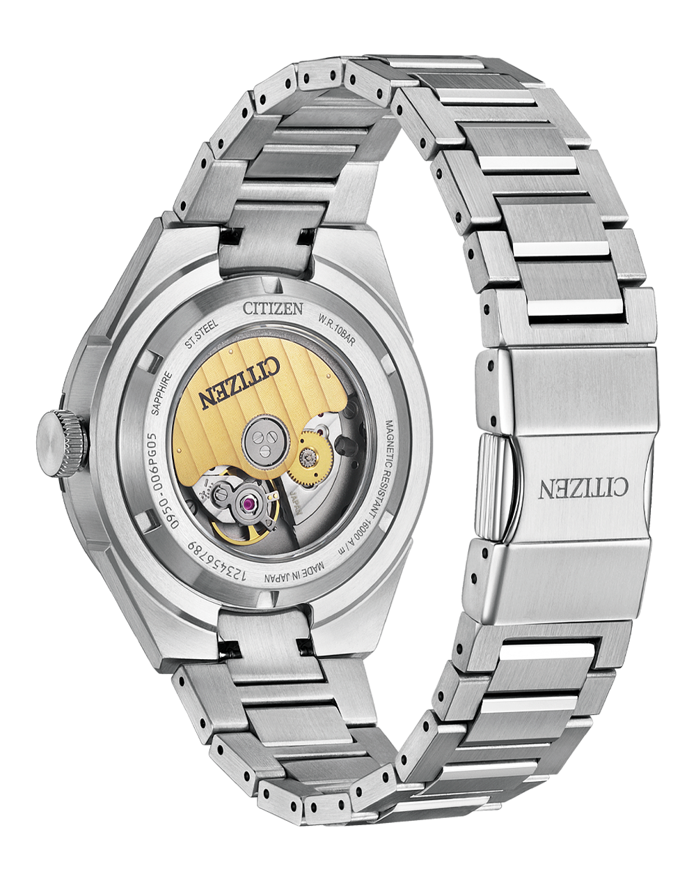 Citizen Series 8 Automatic Stainless Steel Black Watch NA1036- 56E