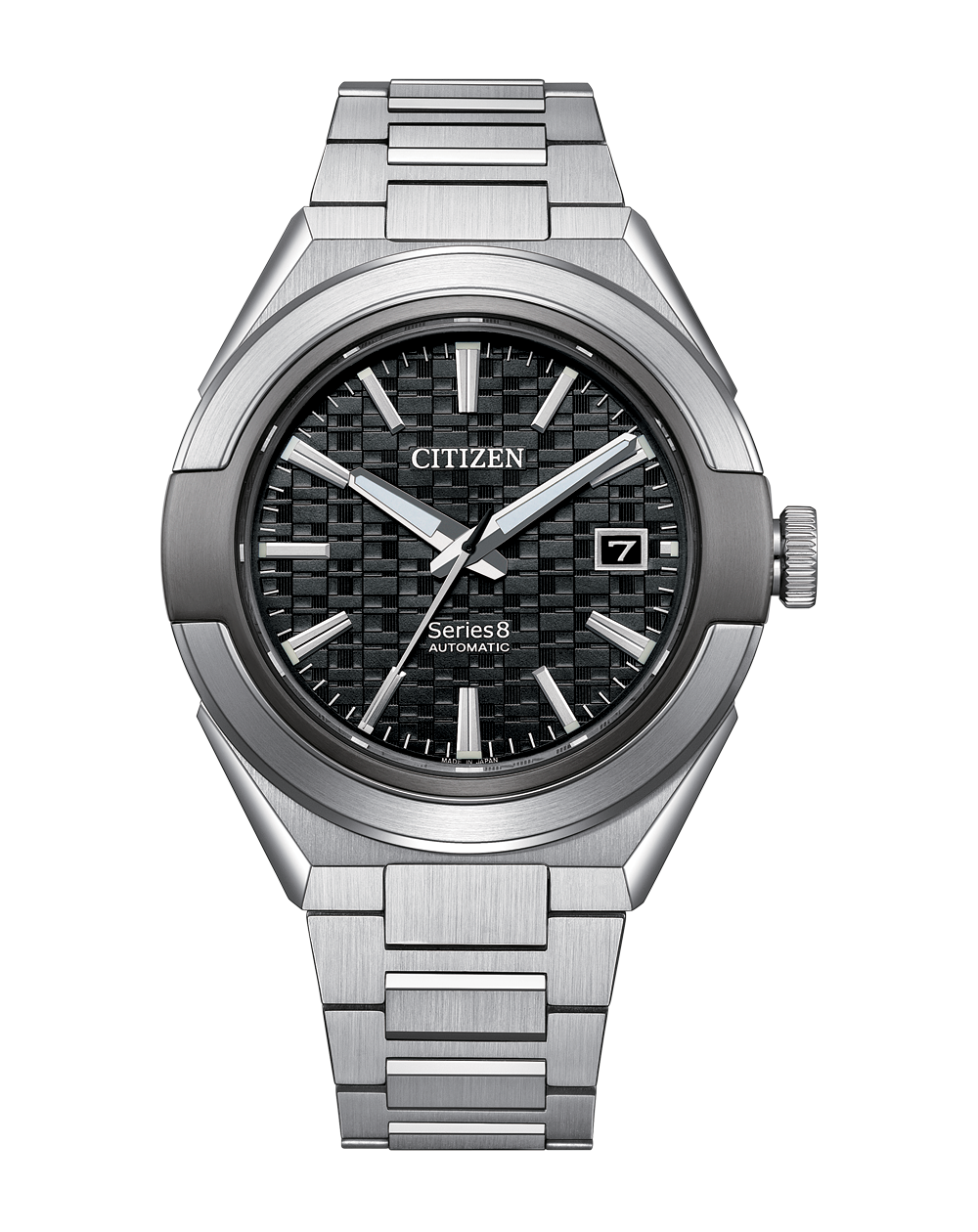 Citizen Series 8 Automatic Stainless Steel Black Watch NA1036- 56E