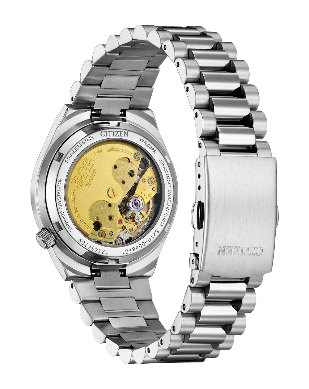 Citizen Tsuyosa Automatic Purple Dial Stainless Steel Watch NJ0200-50W