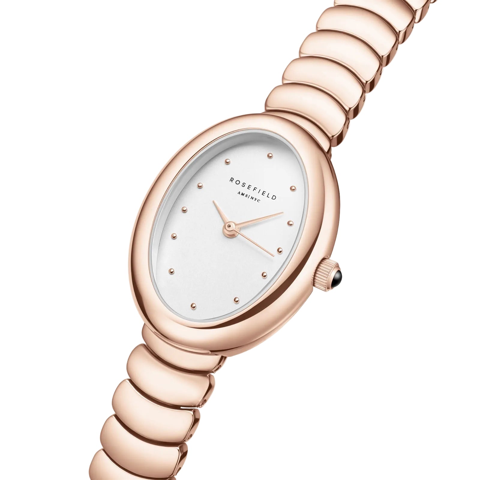 Rosefield Oval Pearl Dial Rose Gold Finish Watch OVWRSR-OV21