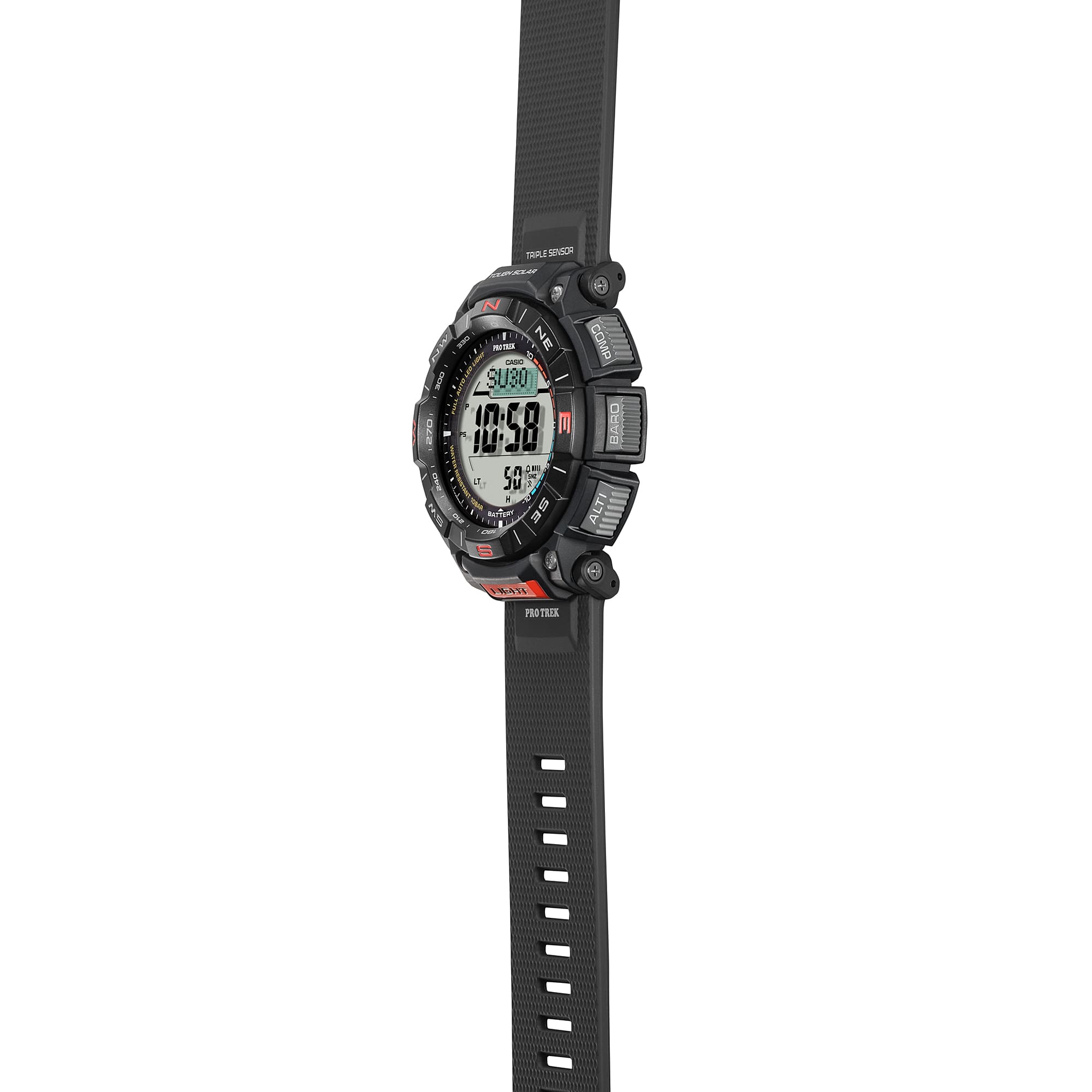 Casio Protrek Digital Solar Black Resin Band Watch PRG340-1D