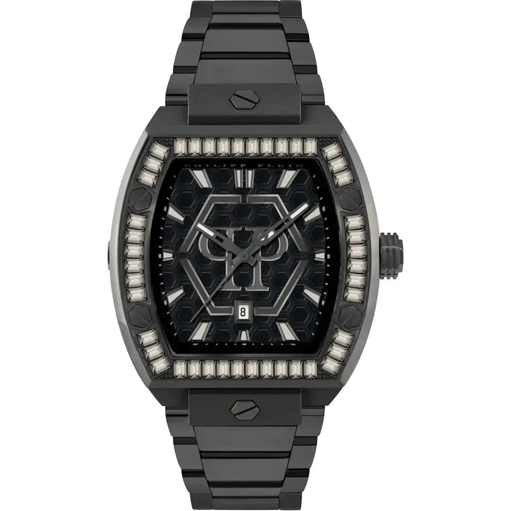 Philipp Plein Hexagon Phantom Black Stainless Steel Watch PWPUA1125