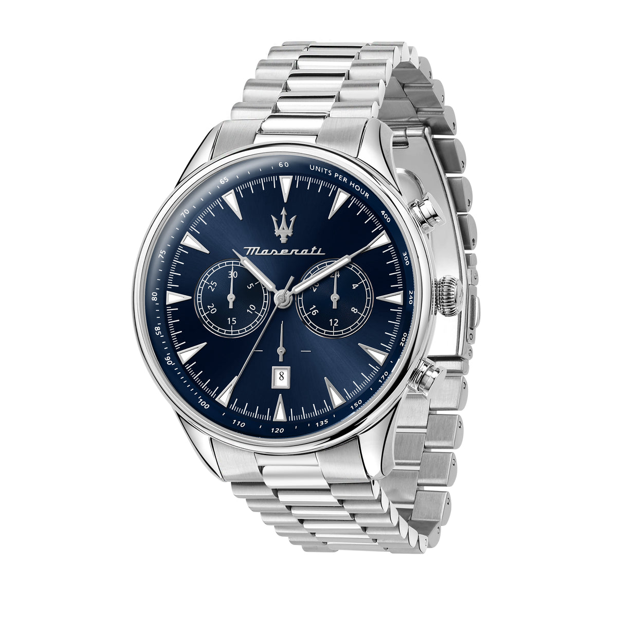 Maserati Tradizione Silver 45mm Chronograph