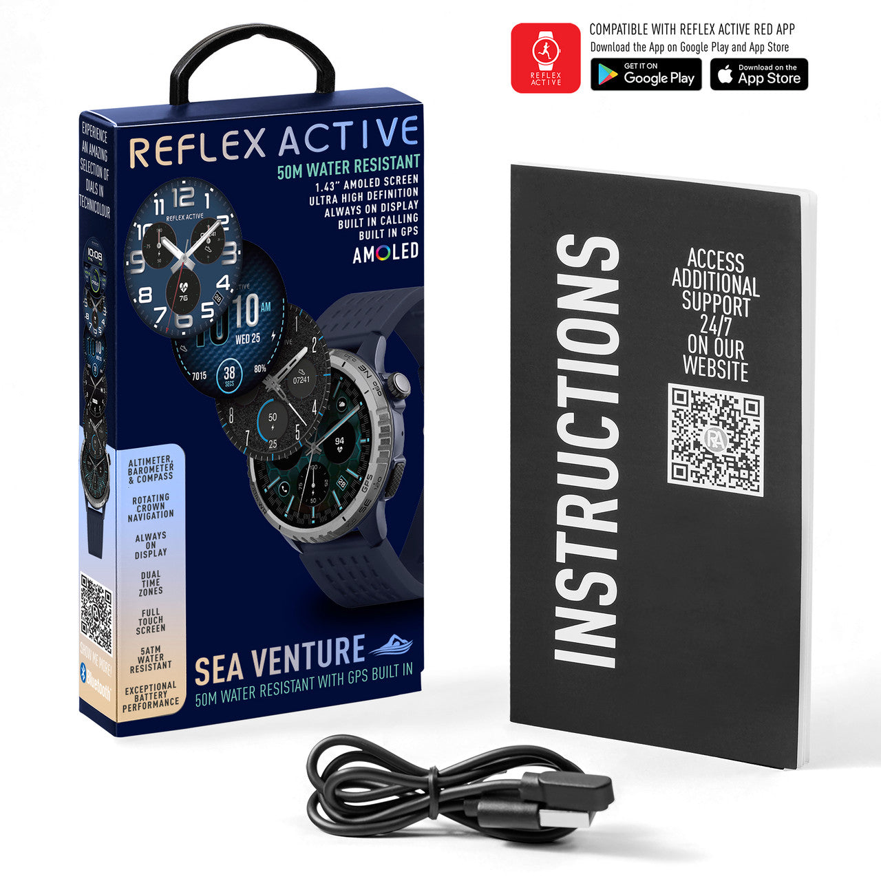 Reflex Active SeaVenture 5ATM Blue Strap Watch