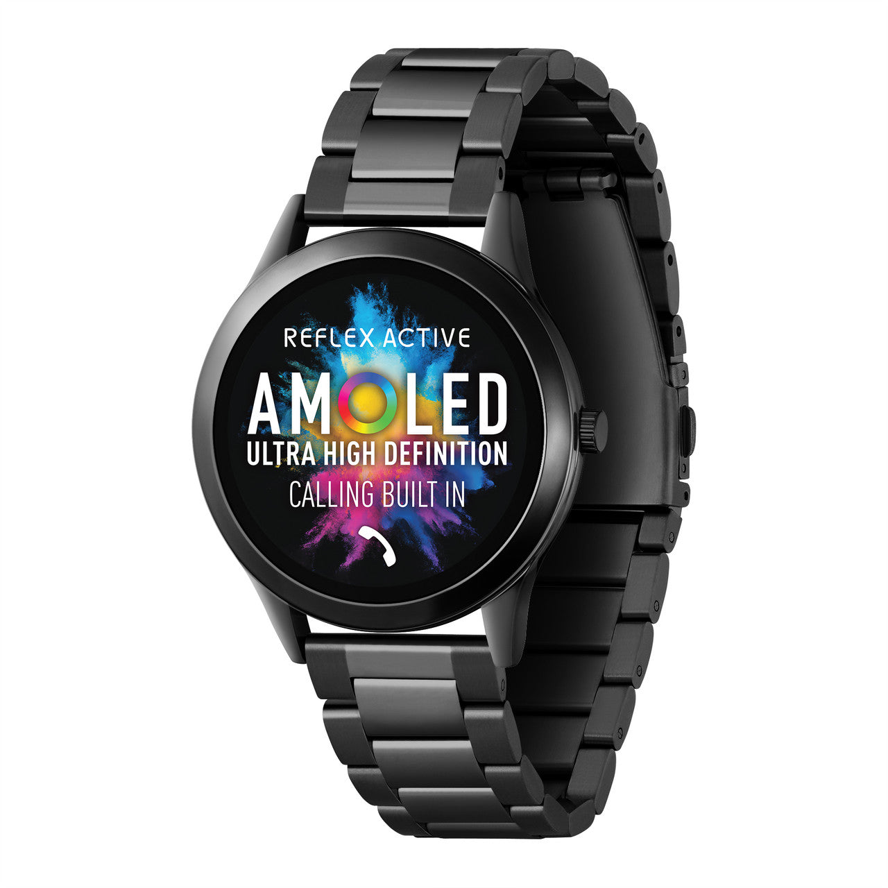 Reflex Active Series 31 Full Black AMOLED Link Strap