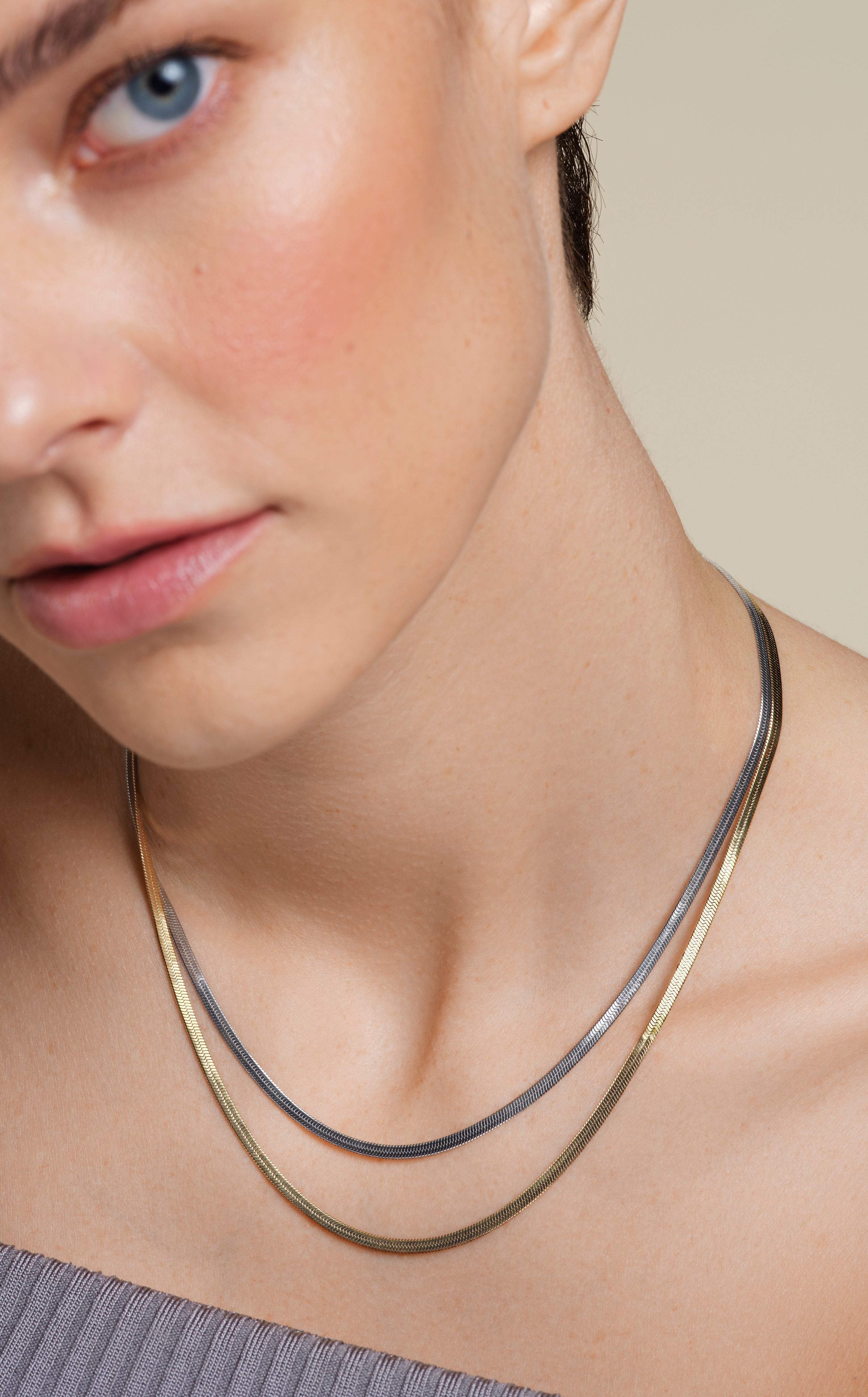 Rosefield Snake Duotone Necklace JNSCD-J676