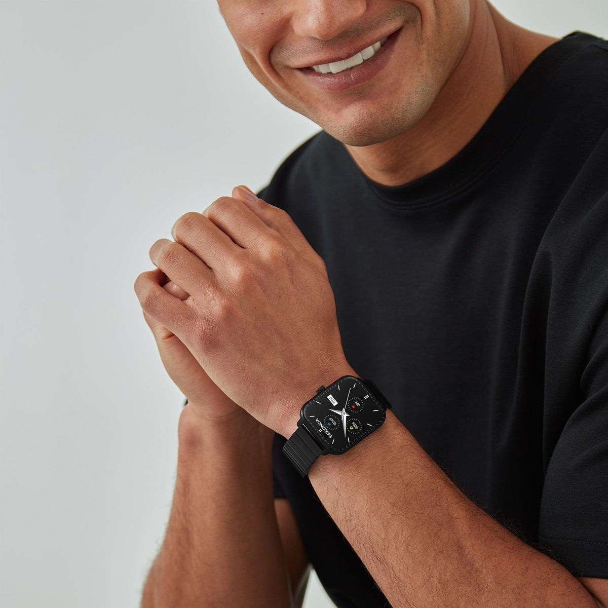 Sekonda Smart Motion Black Dial Black Steel Unisex Watch SK30366 view 2