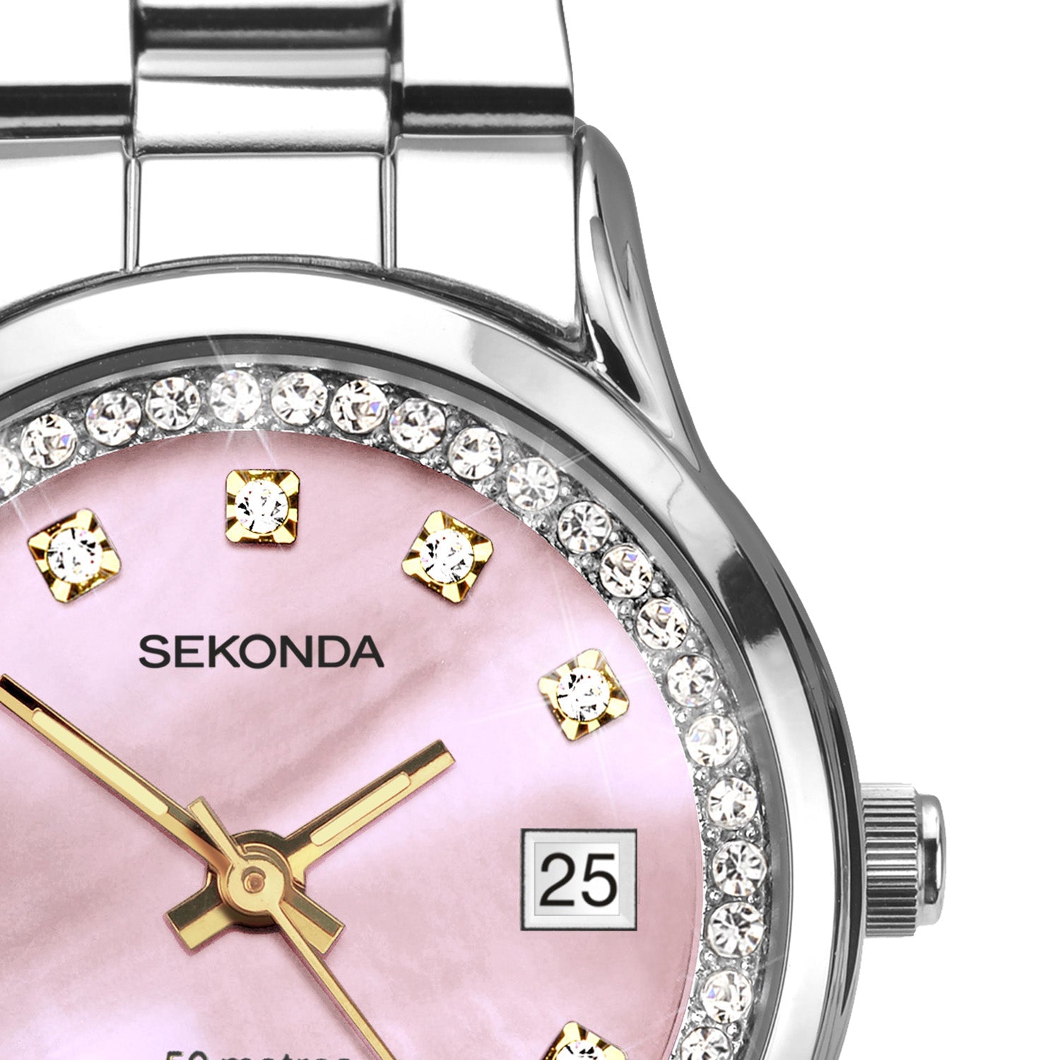 Sekonda Catherine Womens Pink Dial Stainless Steel Watch 27mm