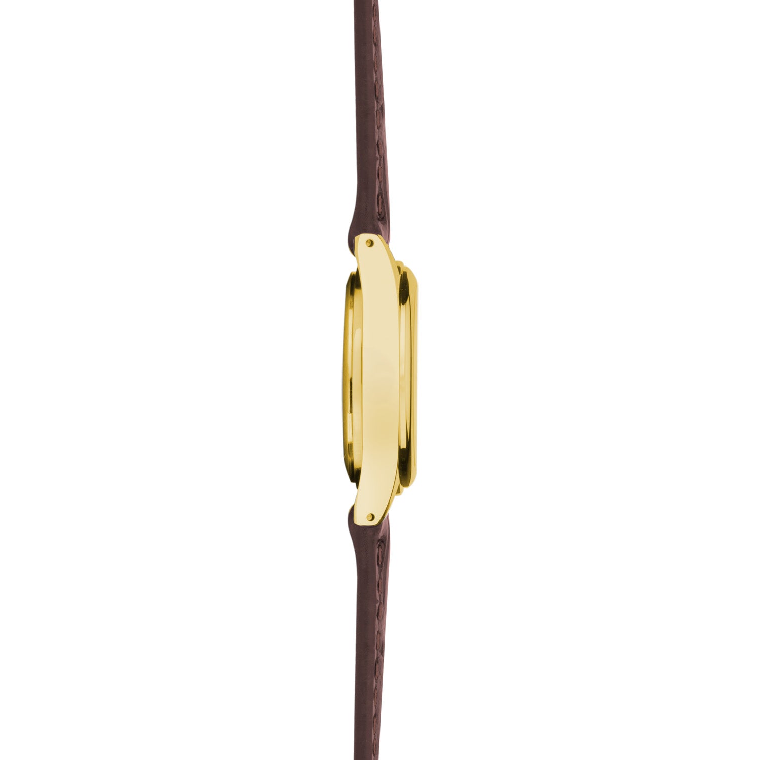 Sekonda Womens Gold Watch Brown Leather Strap White Dial 25mm