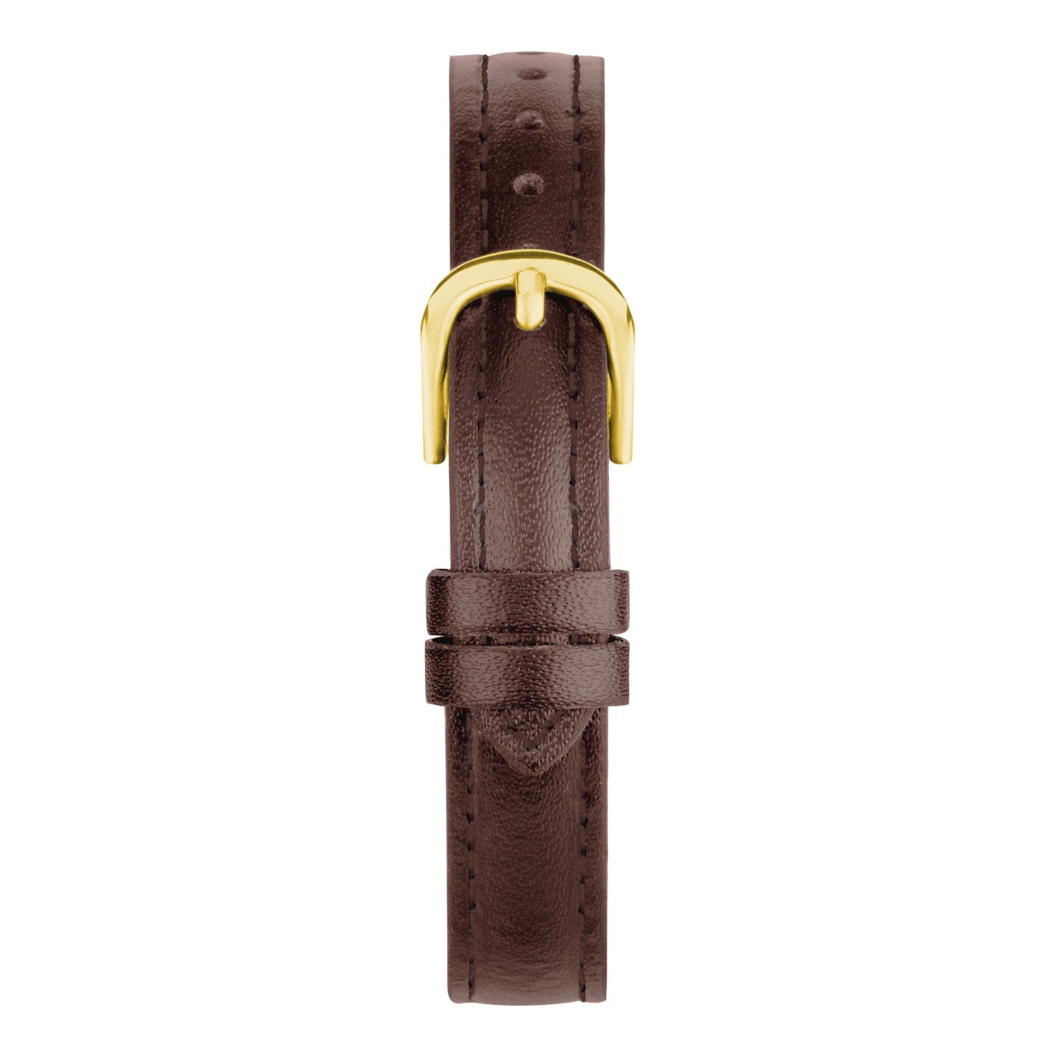 Sekonda Womens Gold Watch Brown Leather Strap White Dial 25mm