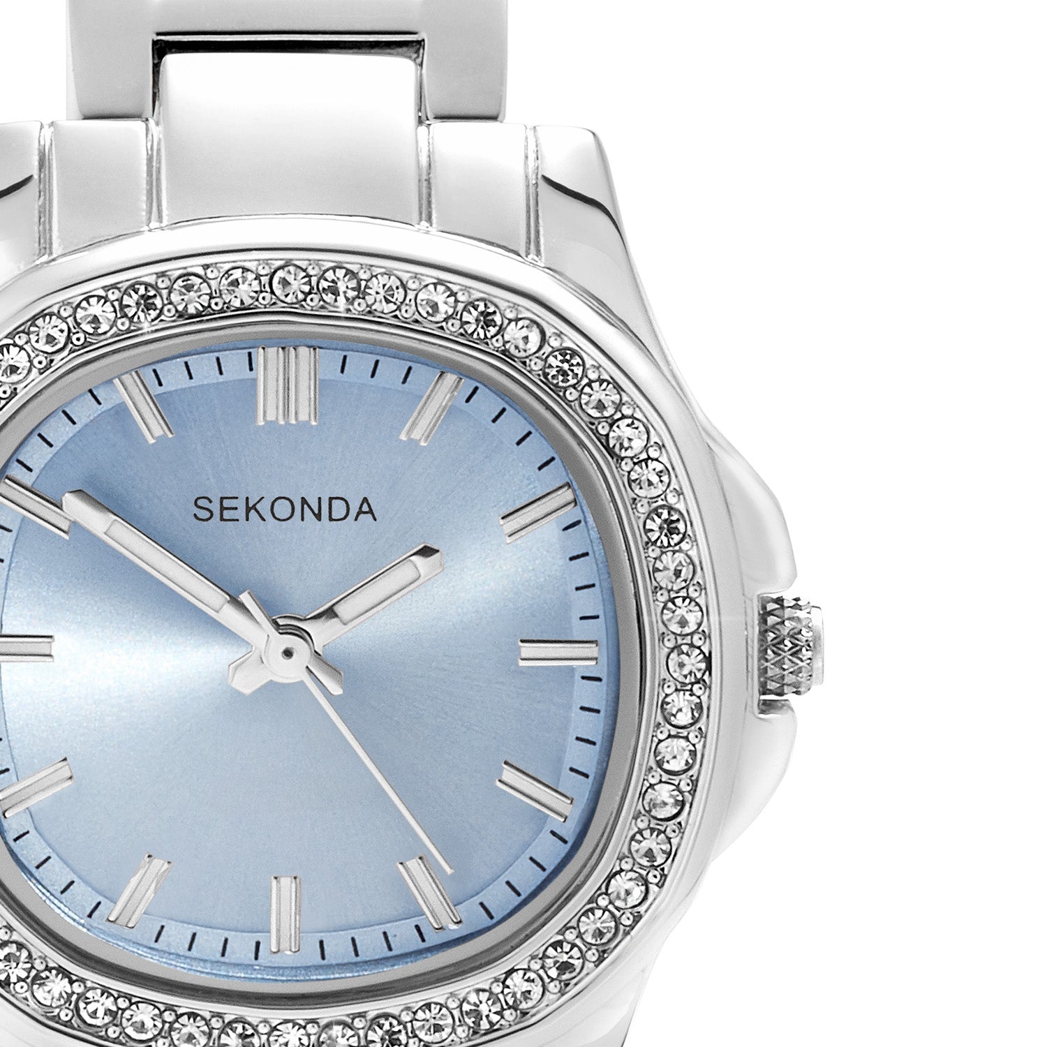 Sekonda Octaire Womens Blue Dial Stainless Steel Bracelet Watch 30mm