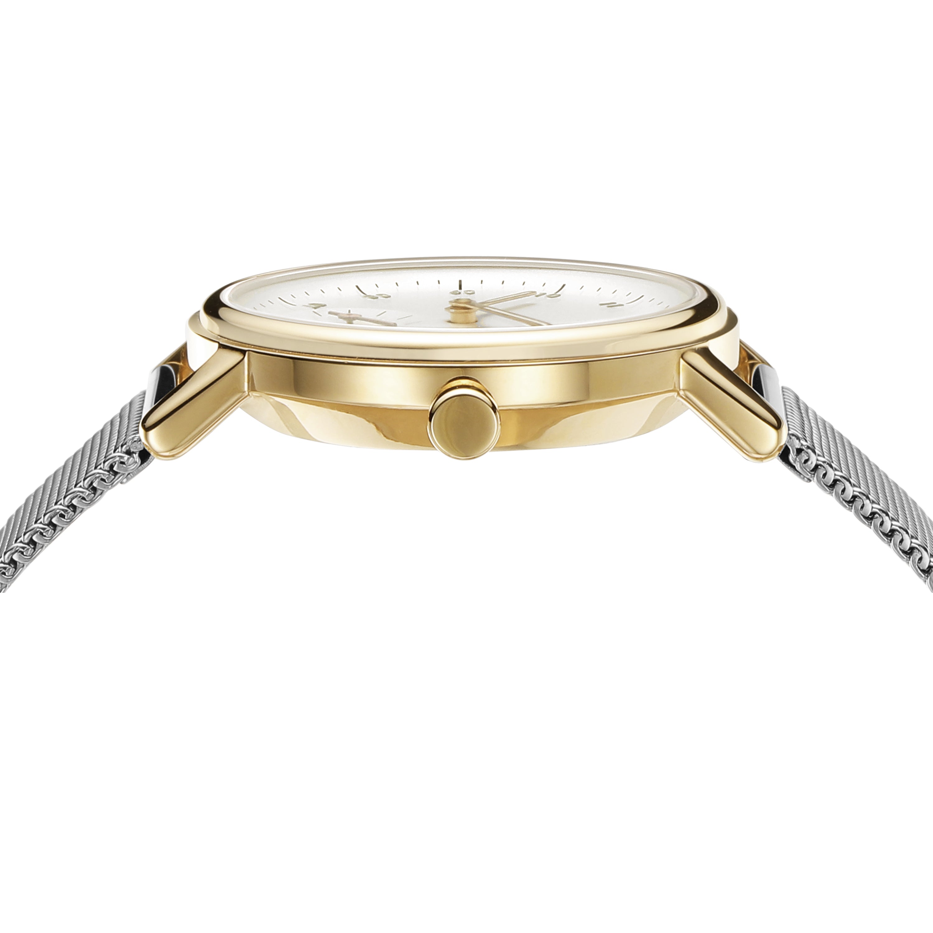 Elegant Skagen Kuppel Lille Mesh Watch with Stainless Steel Strap and Sub-Second SKW3101