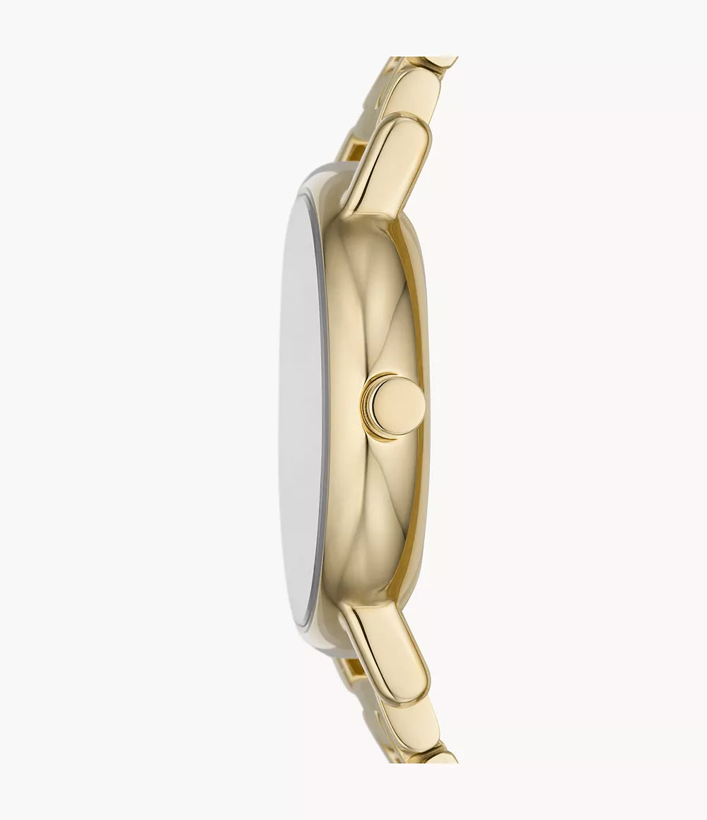 Elegant Skagen Signatur Lille Gold Stainless Steel Watch - Minimalist Two-Hand Design SKW3124